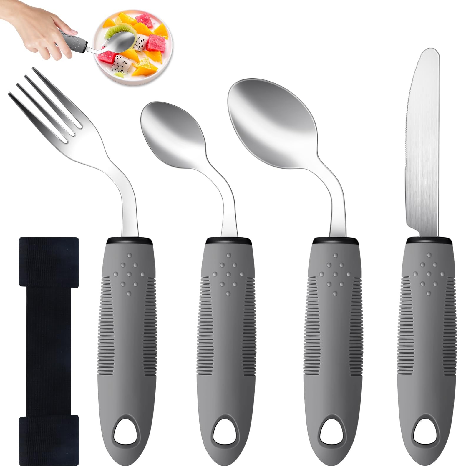 Weighted Adaptive Utensils Set for Hand Tremors, Parkinson’s & Arthritis – An…