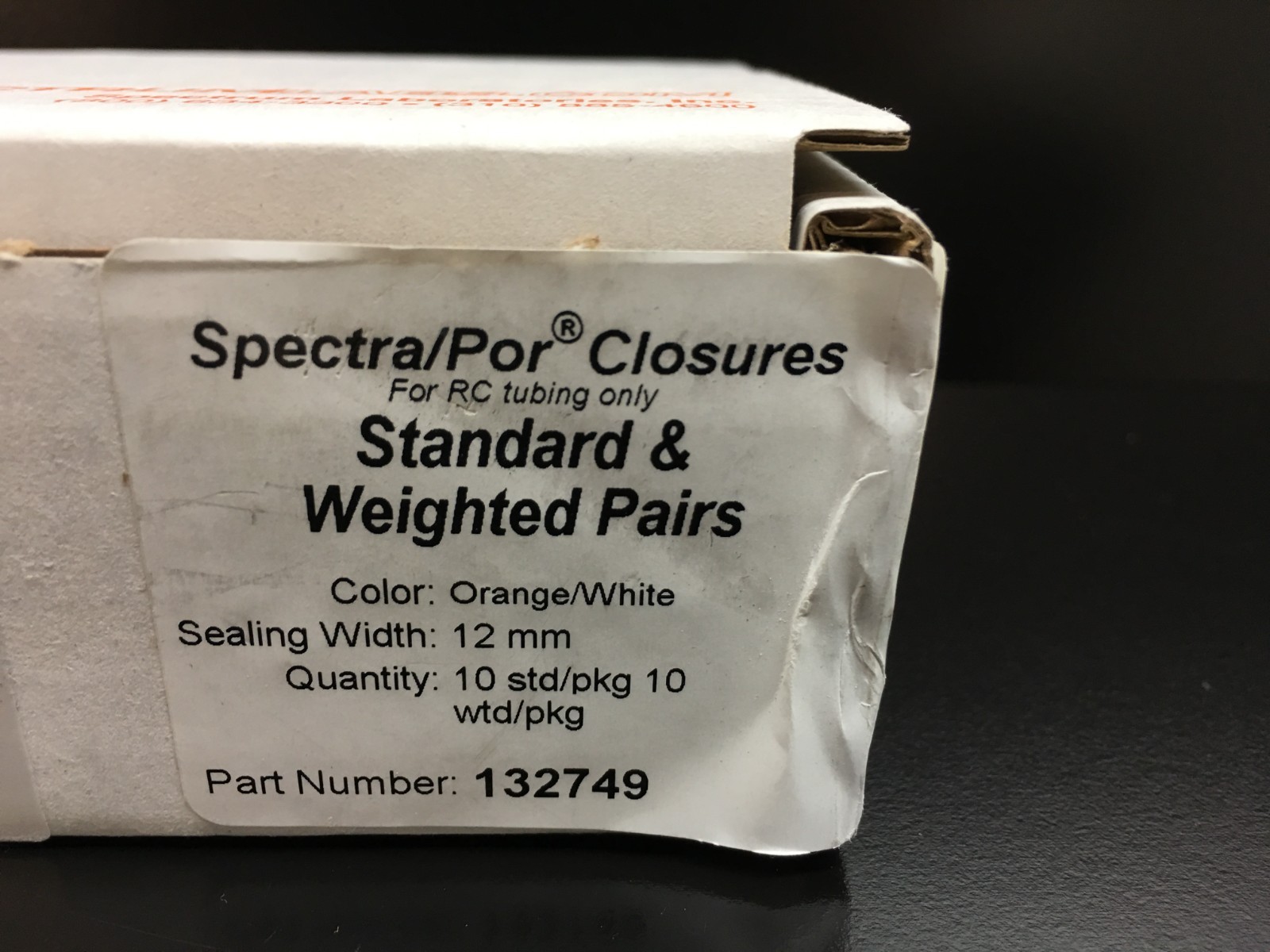 Spectra/Por Cat No 132749 Closures Standard & Weighted Pairs Lot