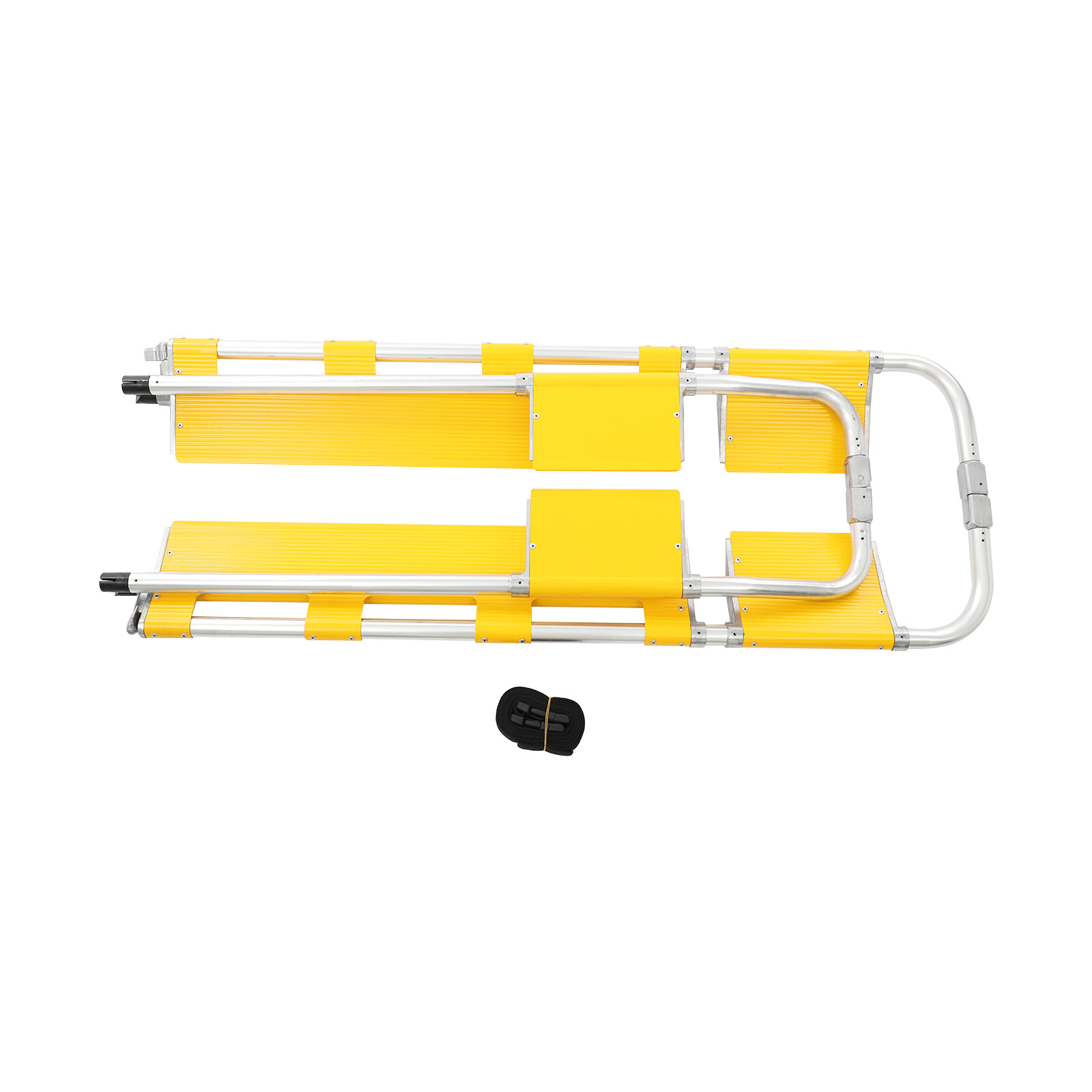 Rectangular Yellow Foldable Stretcher, Portable Stretcher with Adjustable Length