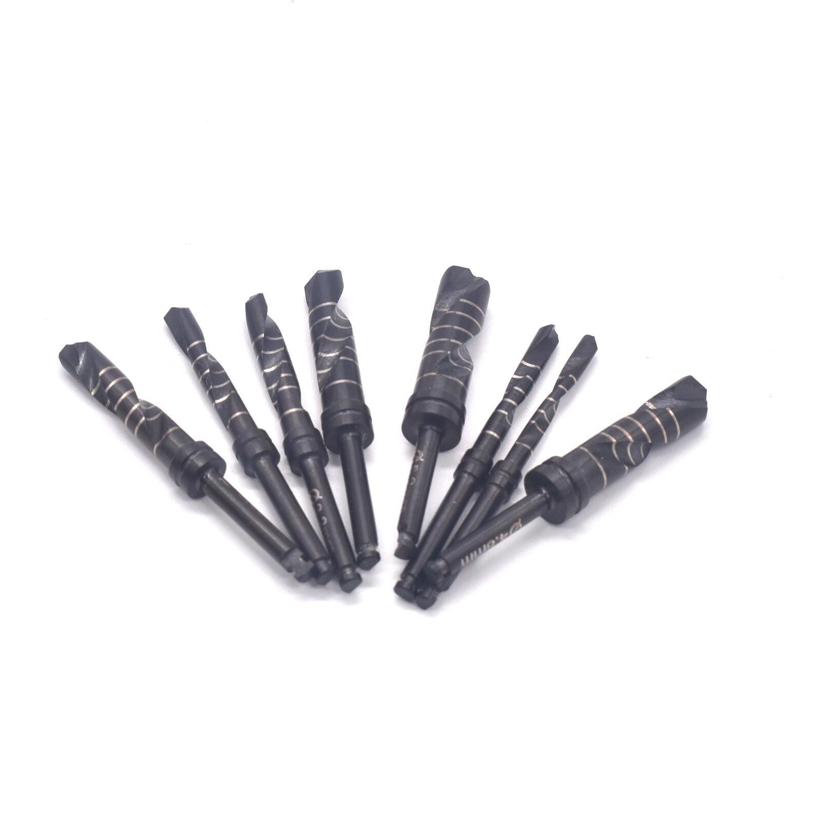 1Pc Black Dental Drills Implant Conical Drills Titanium Coated 2.0 mm – 5.2 mm
