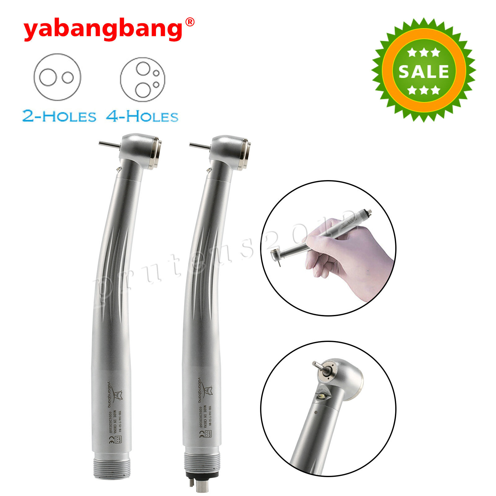 1-10 Yabangbang Dental LED E-generator Fiber Optic High Speed Handpiece