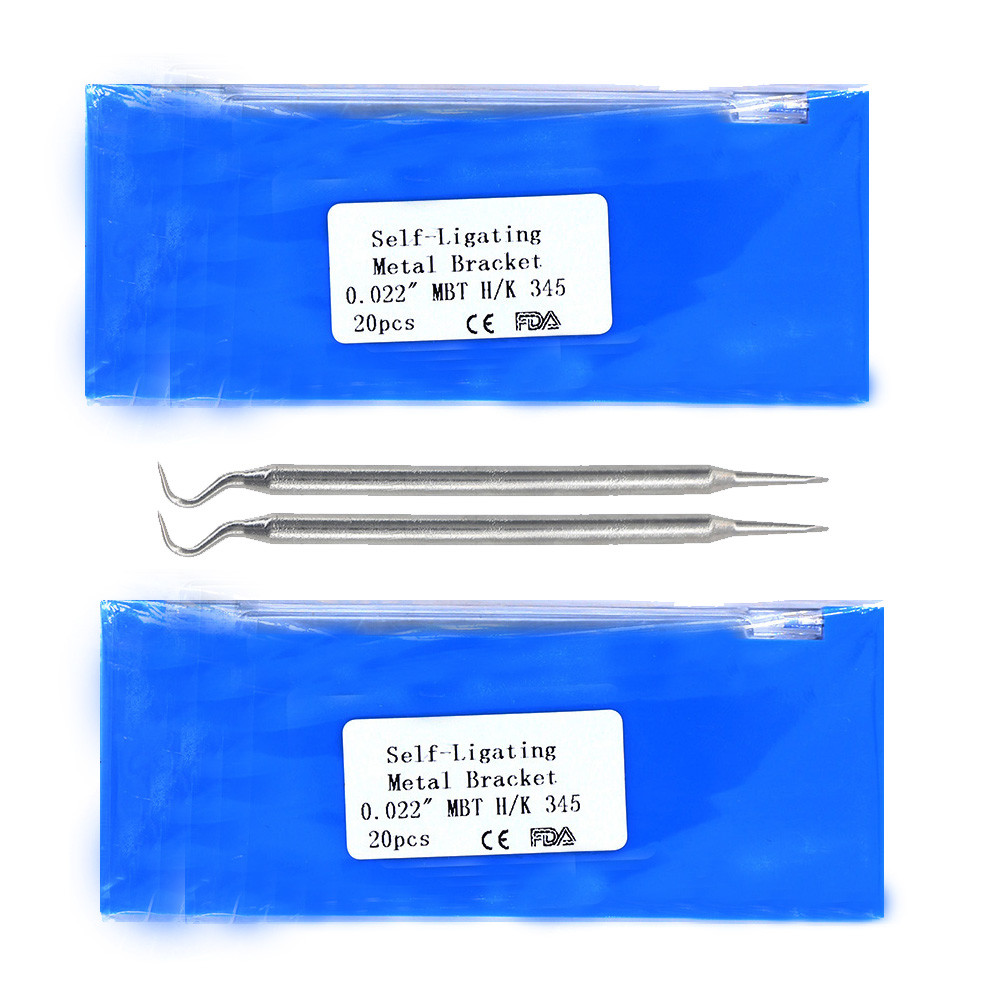 Dental Orthodontic Self-ligating Brackets MBT 022 345 Hooks With tool 20PCS/KIT