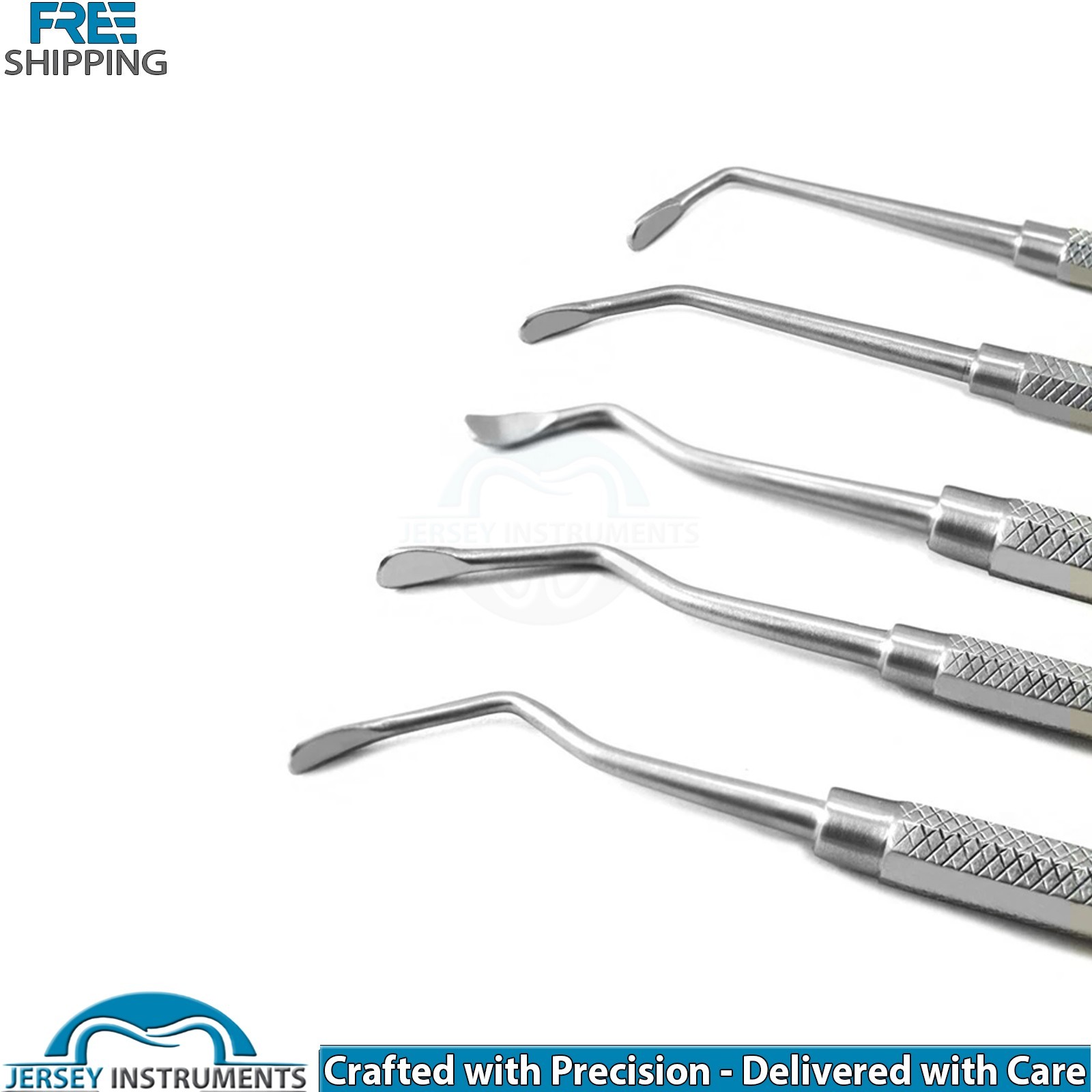 Set of 5 Dentist Sinus Lift Elevator Sinus Handle Dental Implant Instruments New