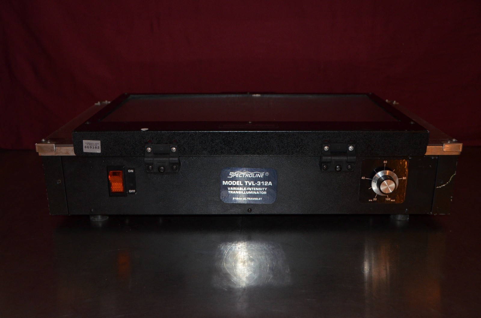 Spectroline TVL-312A Variable Intensity Transilluminator 312nm Ultraviolet 8×16″