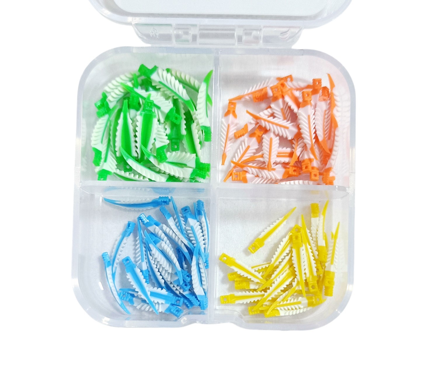 Dental Plastic Wave Shape Tooth Gap Composite Disposable Interdental Wedge Mixed