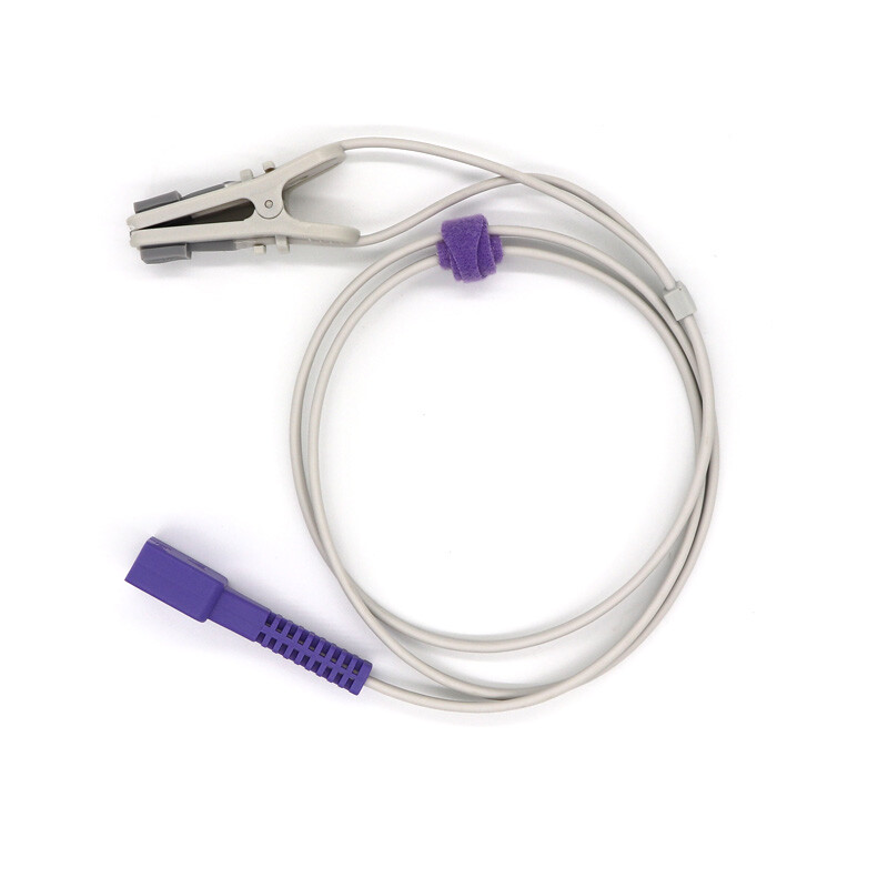 3Pcs Adult Ear Clip SPO2 Sensor Probe 1m 9pin DB9 Apply to Nellcor N-560 N-600