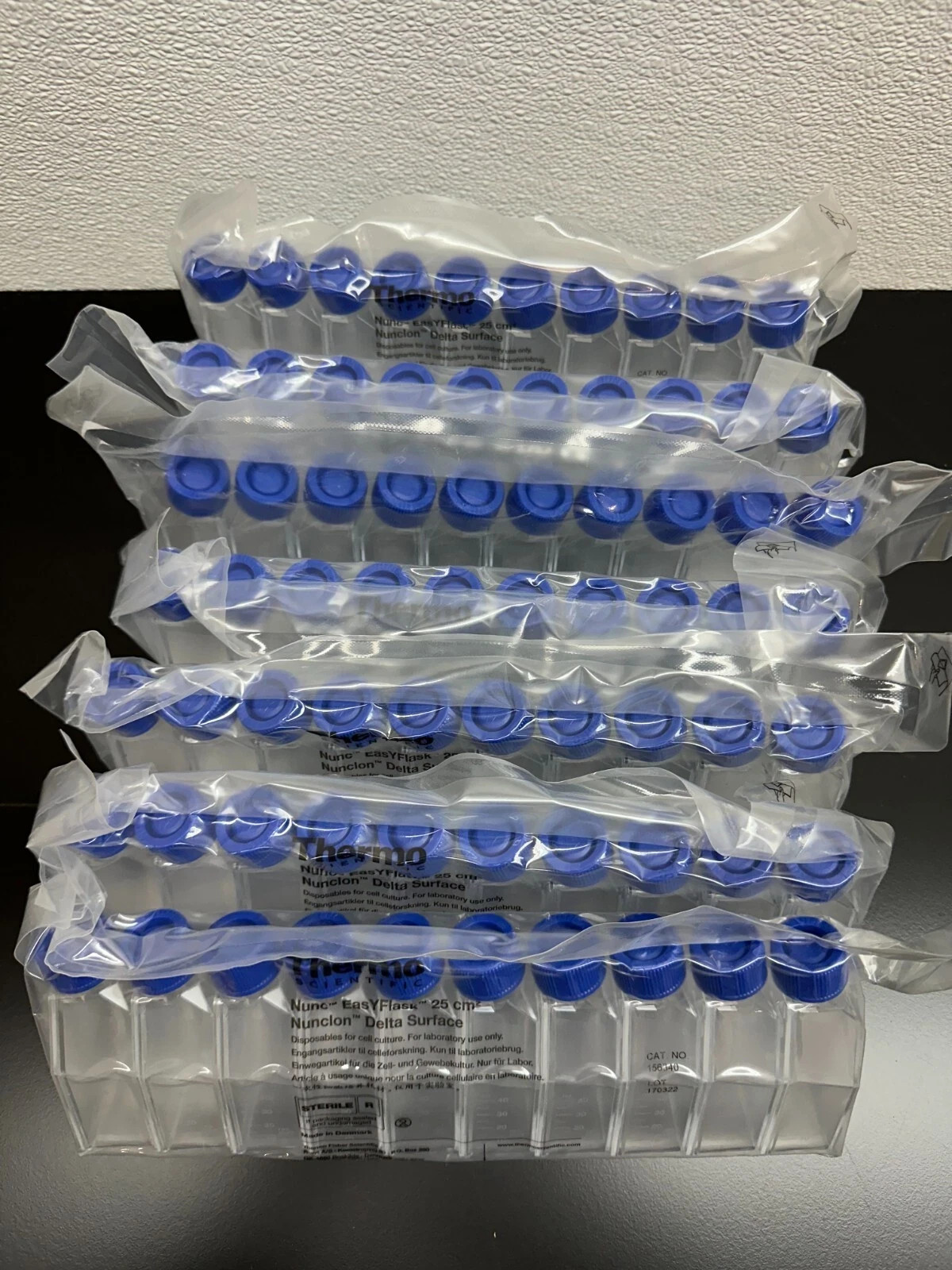 Thermo Scientific Cat No 156340 Nunc EasYFlask Cell Culture Flasks Lot 7 Packs