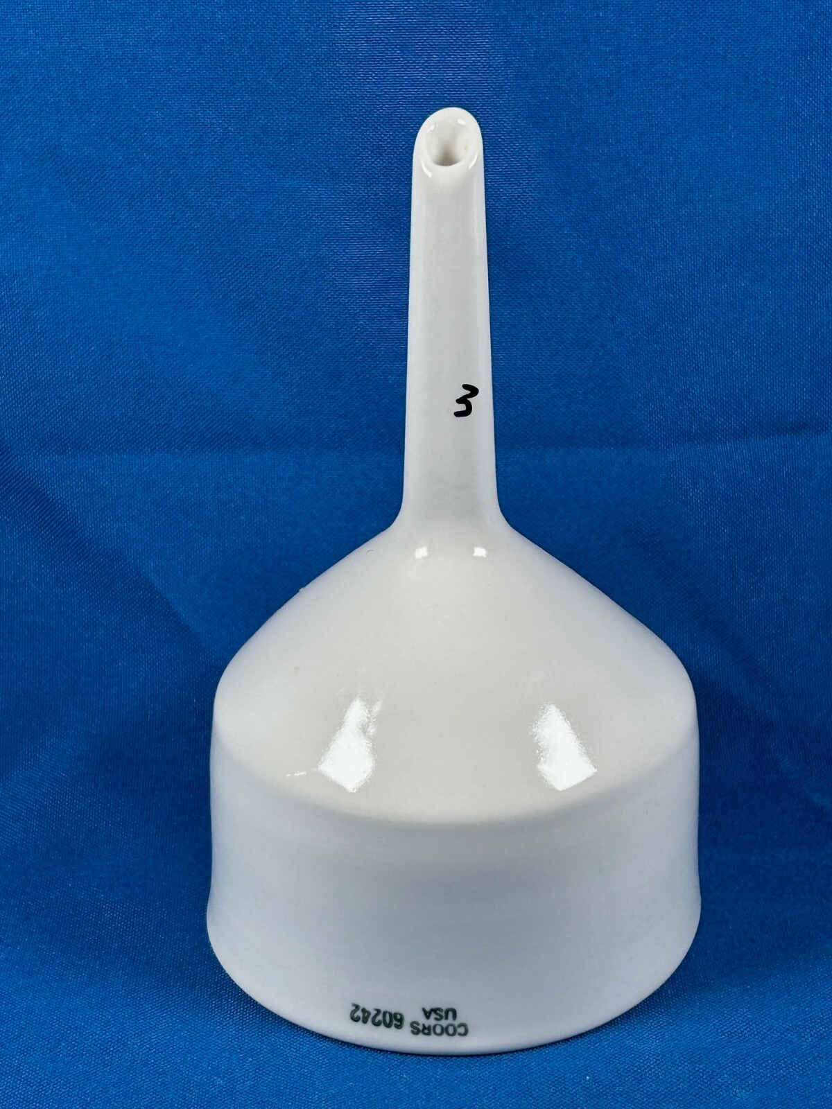 Funnel, Büchner, porcelain ceramic, id. 85 mm, 200 mL, COORS, Quality Lab Item