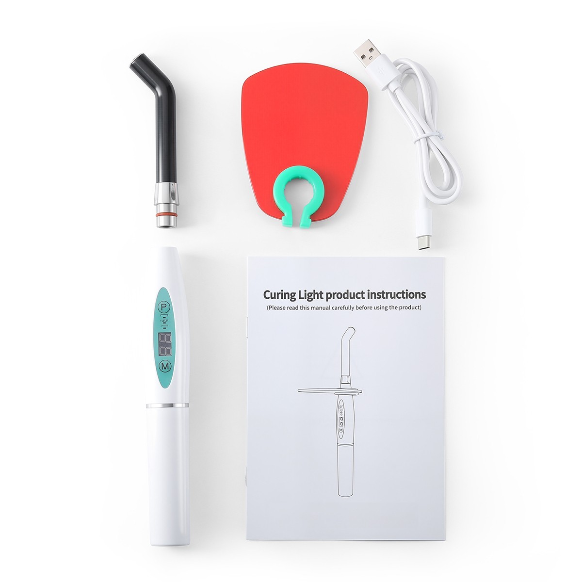 LED Dental Wireless Curing Light 1 Second Cure Lamp 2300mw/cm2