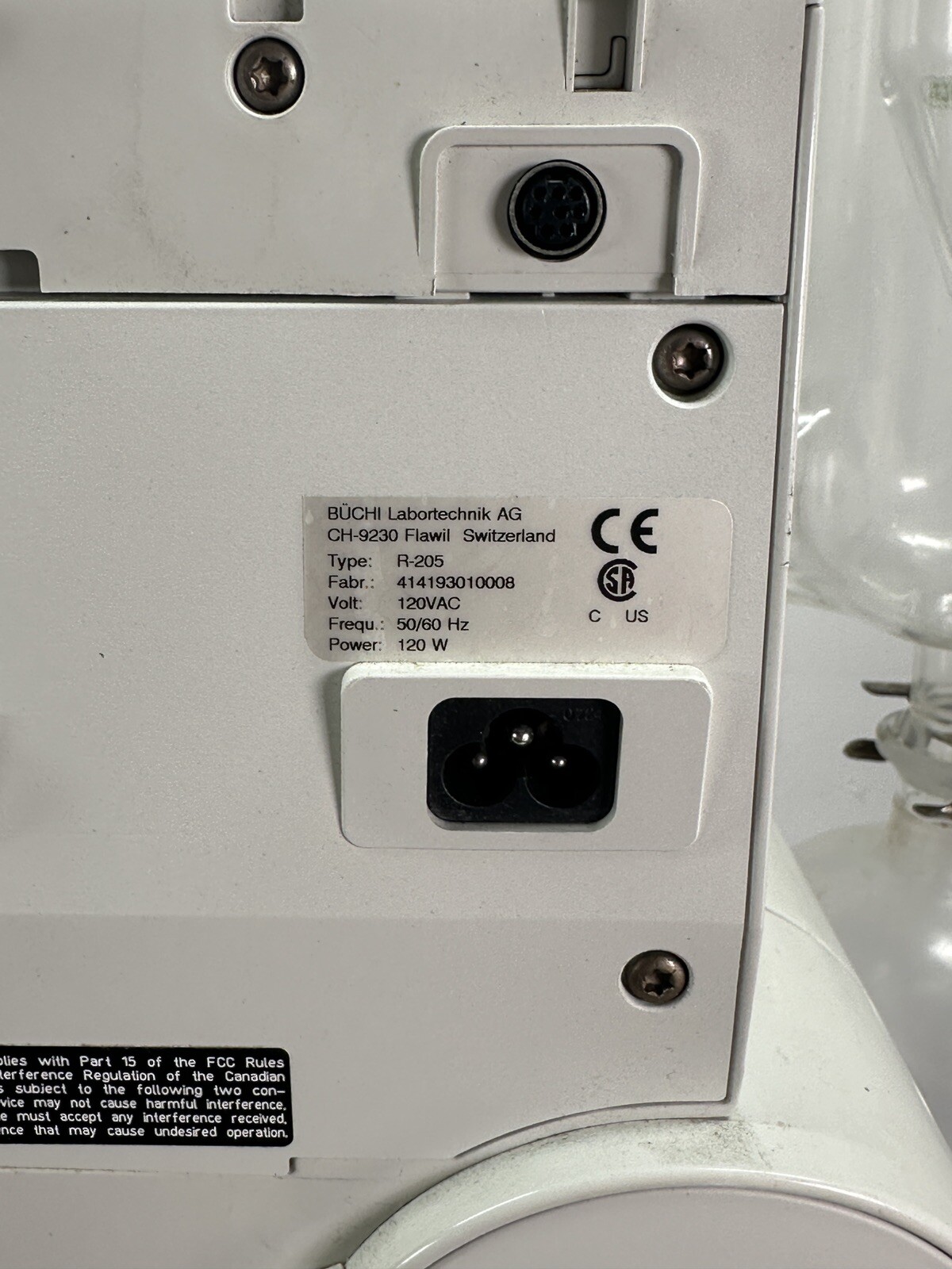 Buchi R-205 Rotary Evaporator Rotavapor w/ B-490 Heating Bath, Tested Working