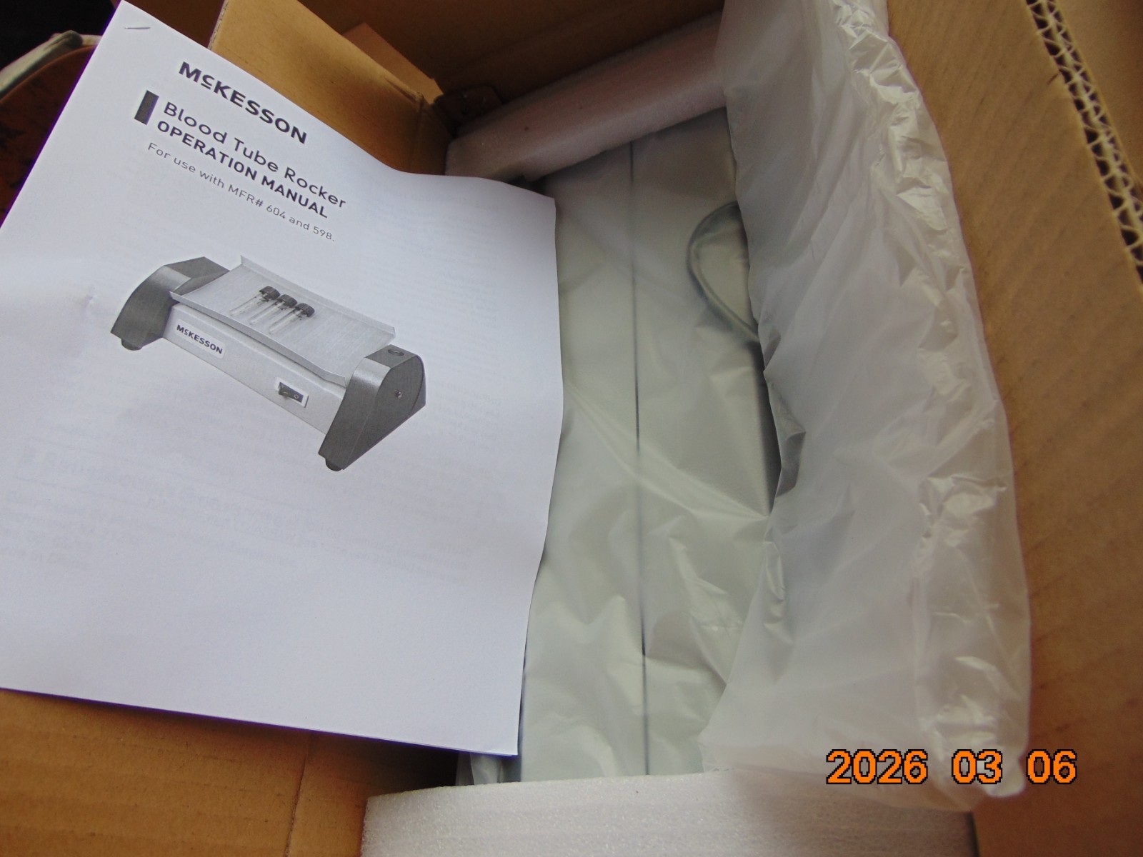 MCK Blood Tube Rocker McKesson 1 EA for Hematology & Chemistry Analyzers 15-Tube