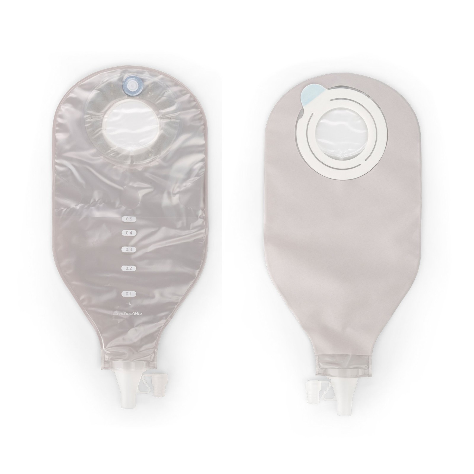 Coloplast SenSura Mio Flex High Output 2-Piece Transparent Ileostomy Pouch, Red