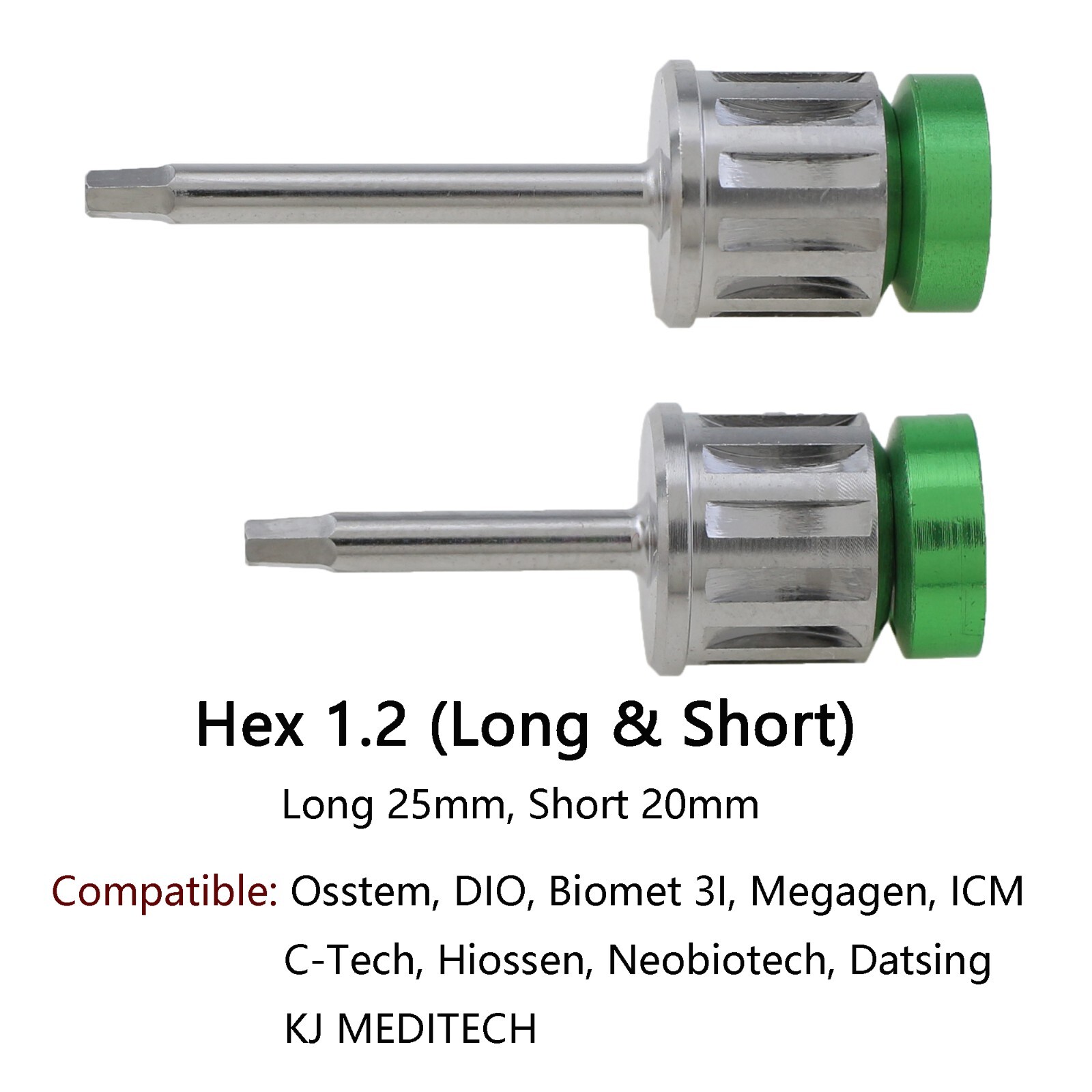 Universal Implant Drivers Kit Prosthetic Hex Screwdrivers Locator Manual Adapter