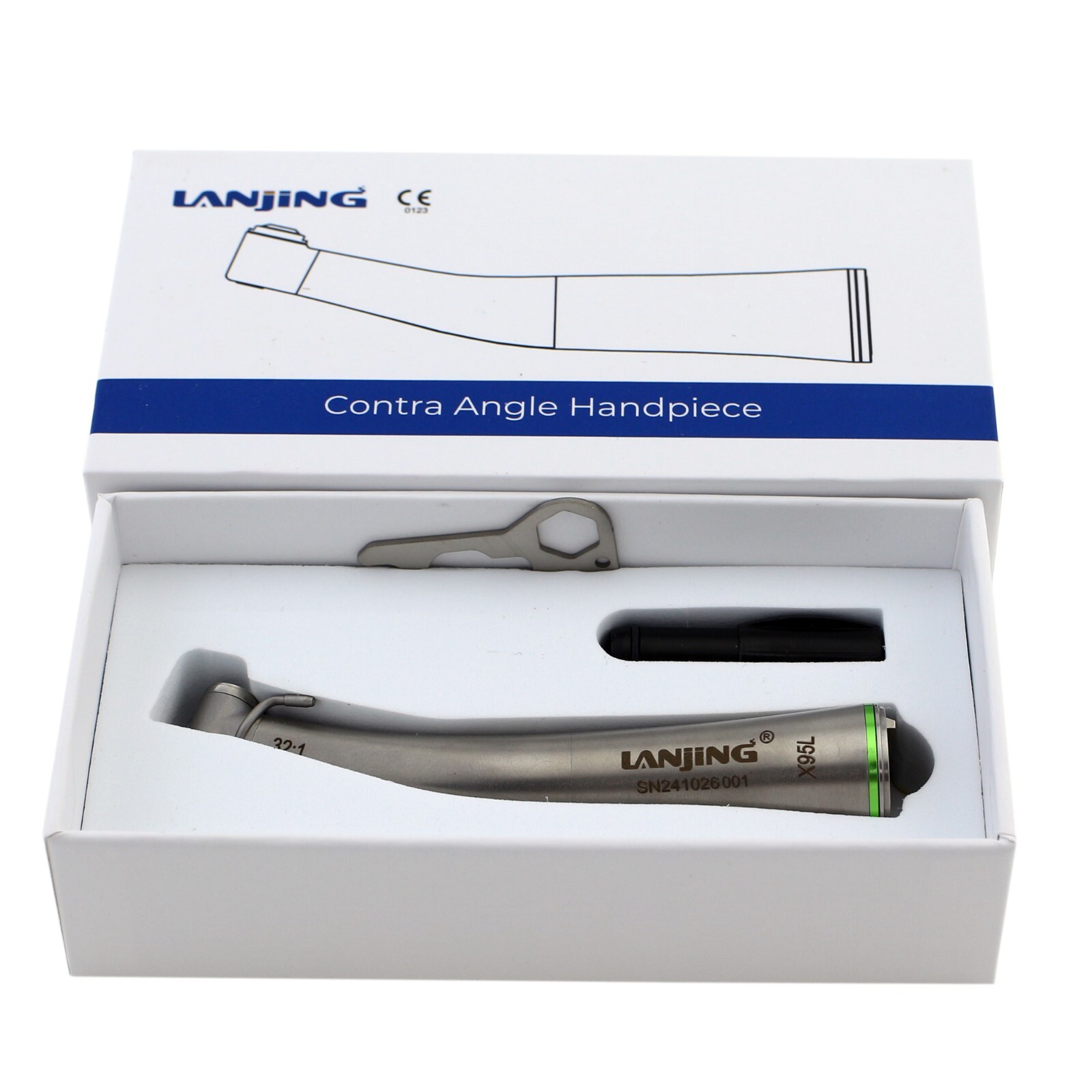 Lanjing Implant Surgical Handpiece 20:1 32:1 Contra Angle LED Optic NSK Saeshin