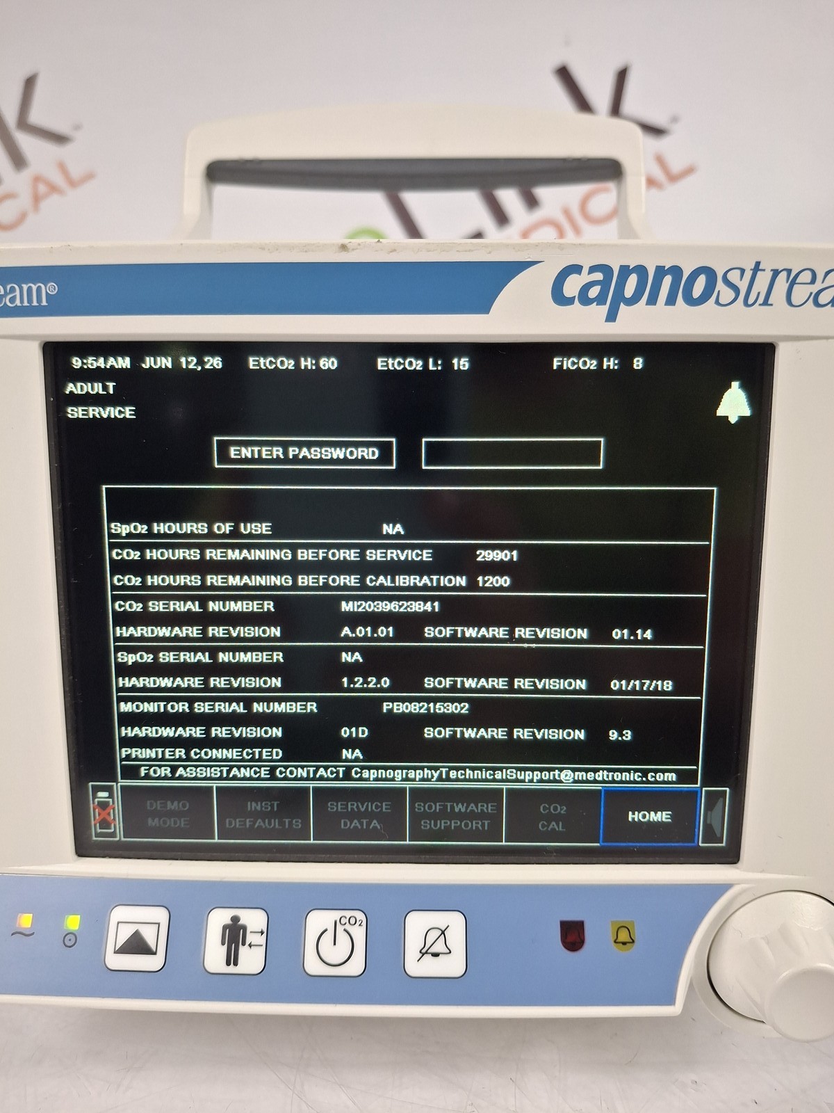 Oridion Capnostream 20P Capnography Monitor