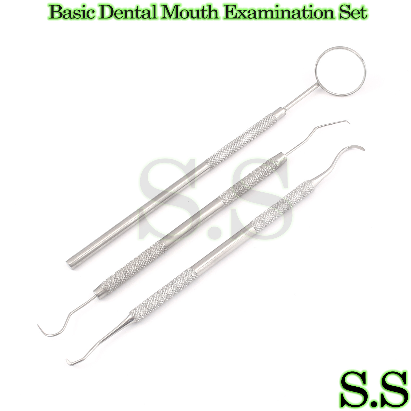 Basic Dental Mouth Examination Kit Scaler,Mouth Mirror Handle Explorer PR-0032