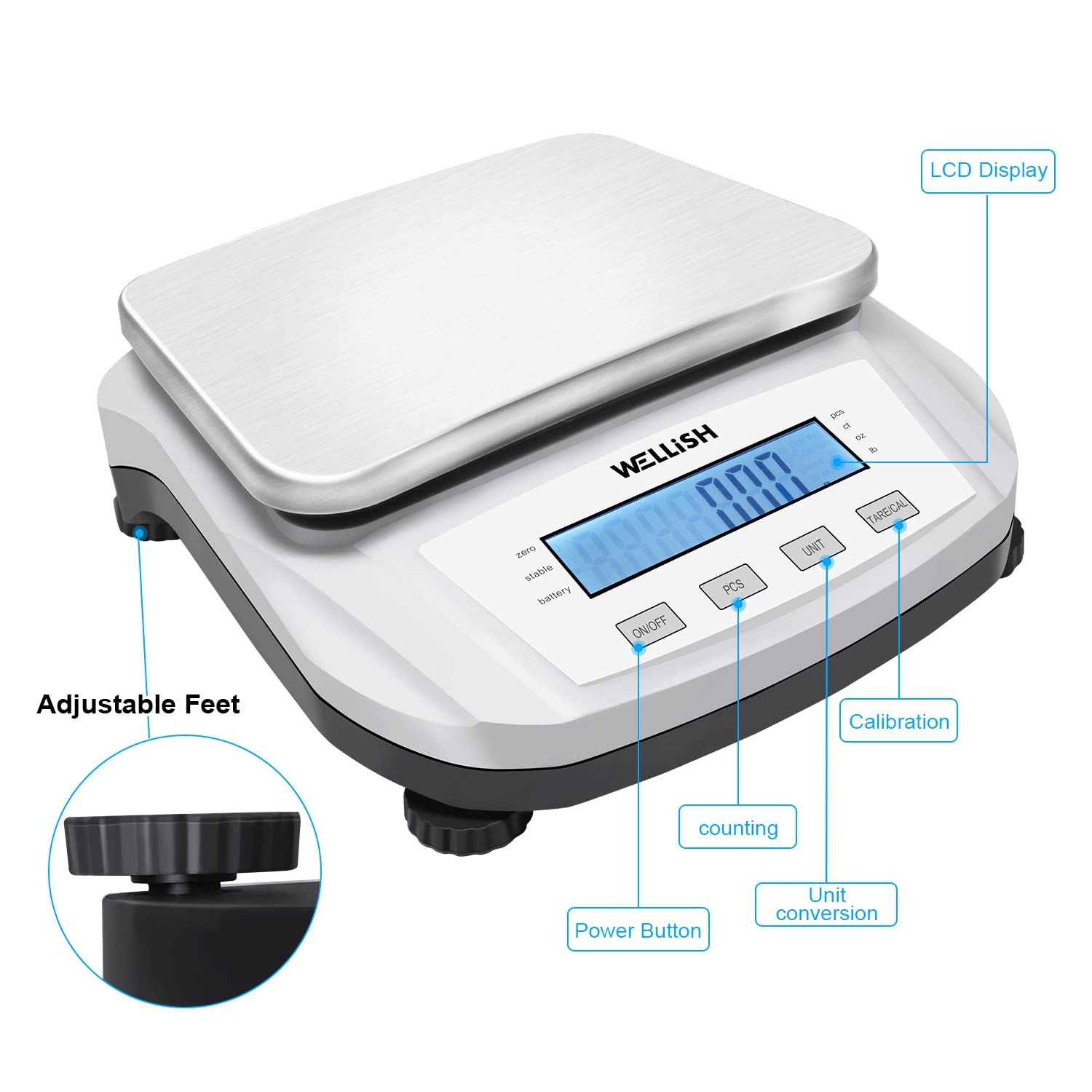 Lab Scale 5000G/0.01G High Precision Digital Scale Analytical Balance Electronic