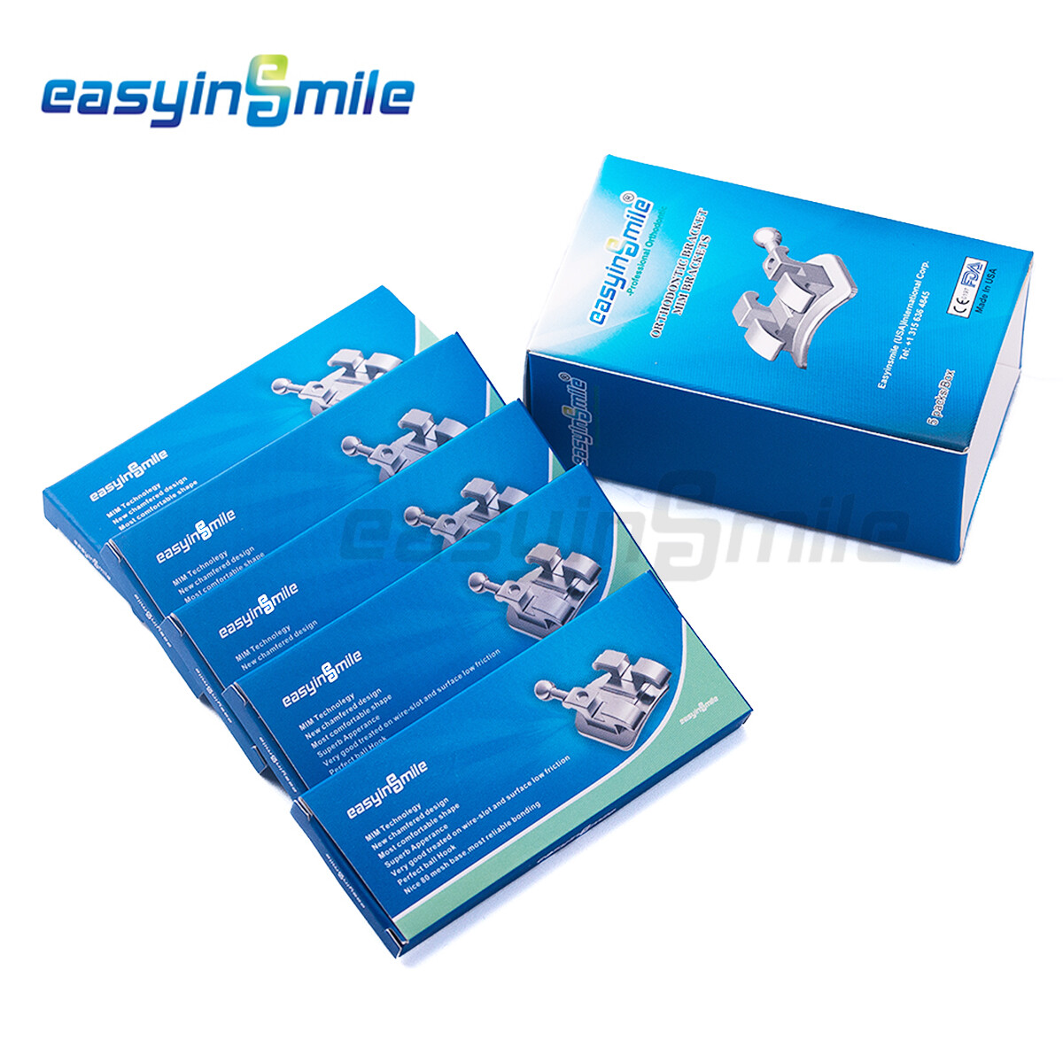 10Pack Easyinsmile MINI Brackets MBT 022 with Hook 345 Dental Orthodontic Braces