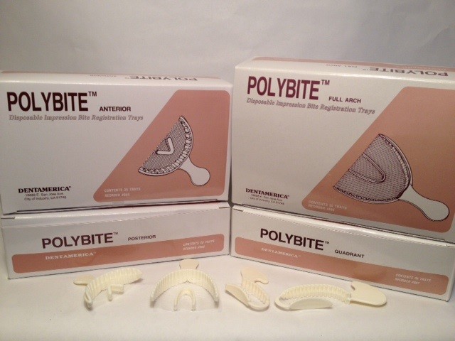 DENTAMERICA POLYBITE TRAYS FULL ARCH 30/BX 888