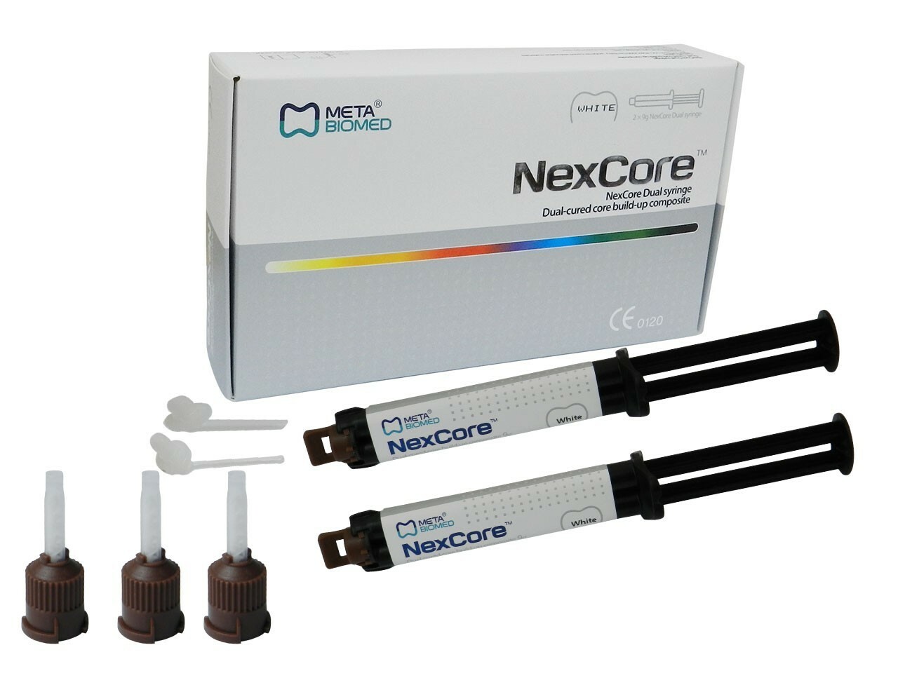 Meta Biomed Nexcore Dual Cured Core-Build Up Composite Resin Cement Dual Syr