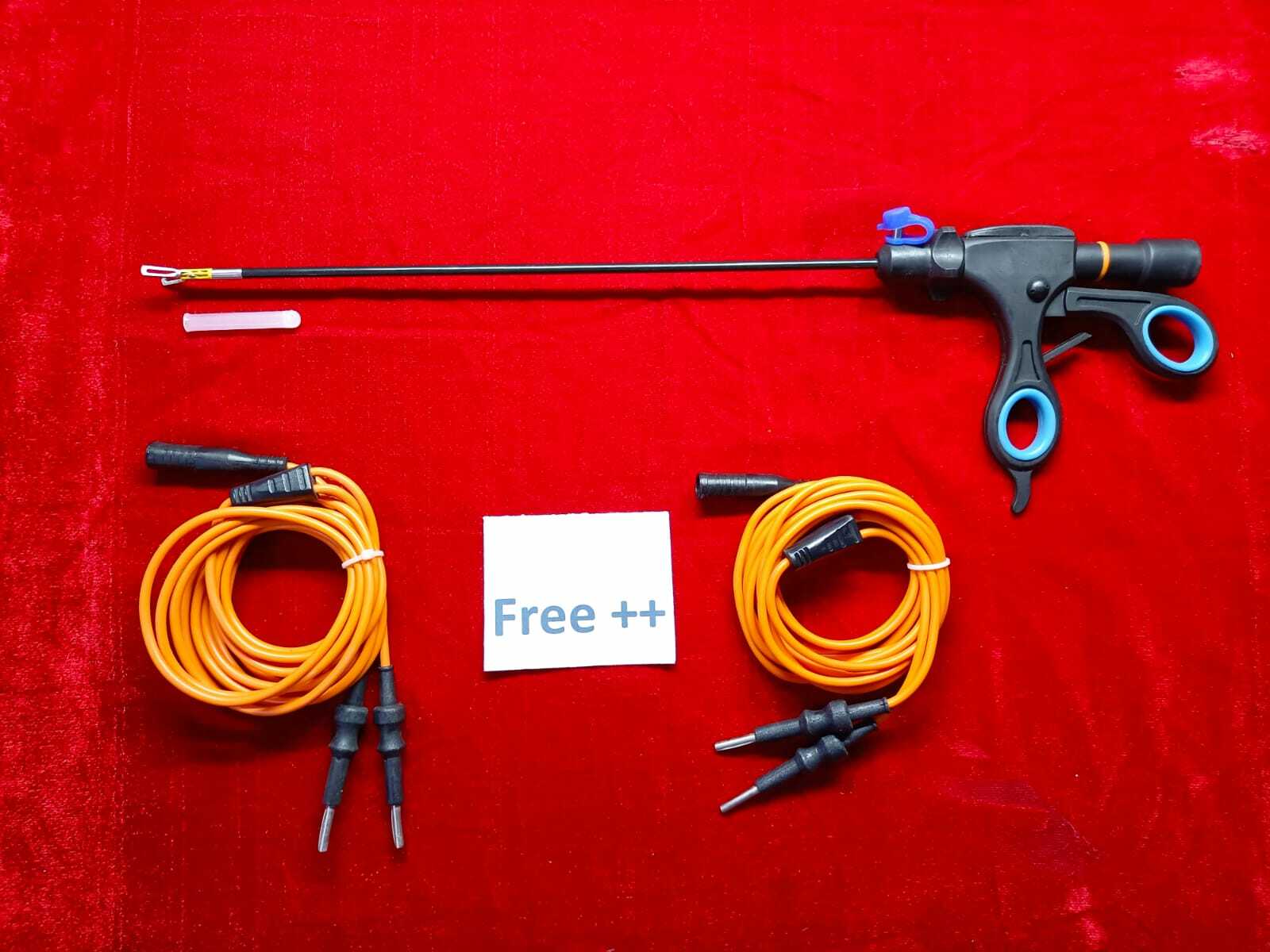 Laparoscopic Fenestrated Bipolar 5mm With Bipolar cable 2pc Free Best Quality