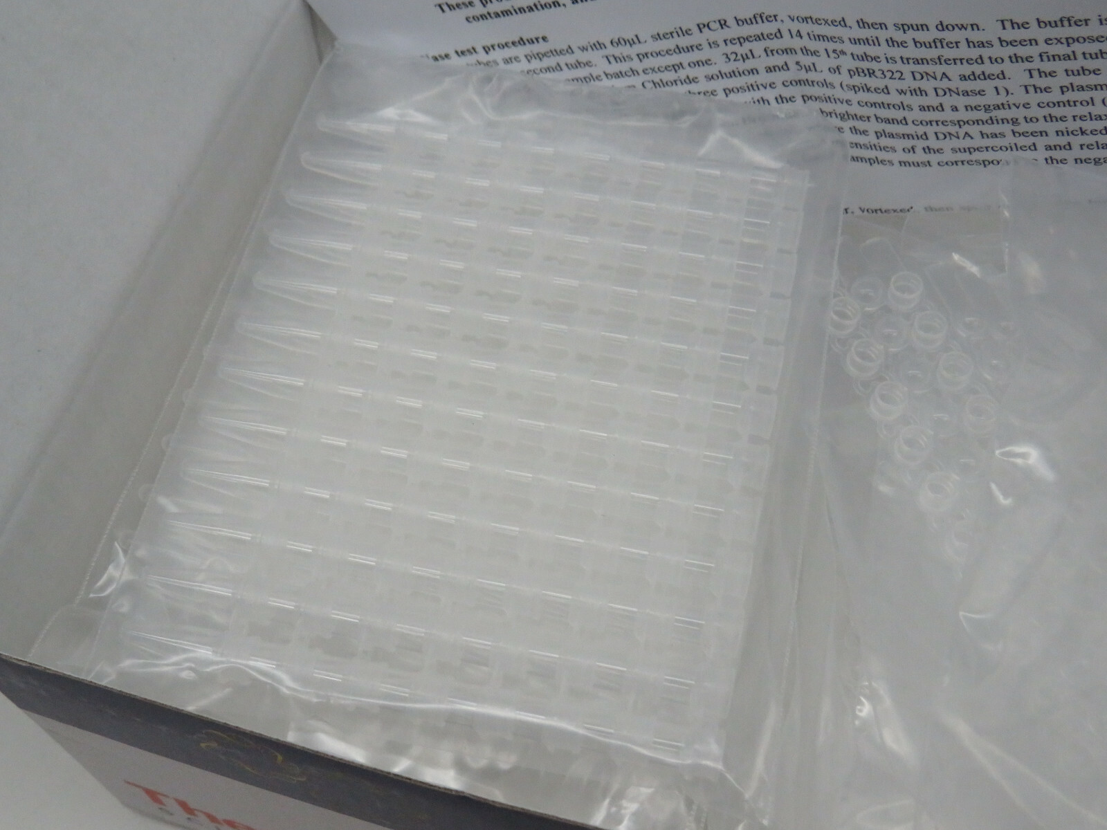 (80) Thermo Scientific AB-1113 Thin-Walled 12 Tube & Domed Cap PCR Strips 0.2ml