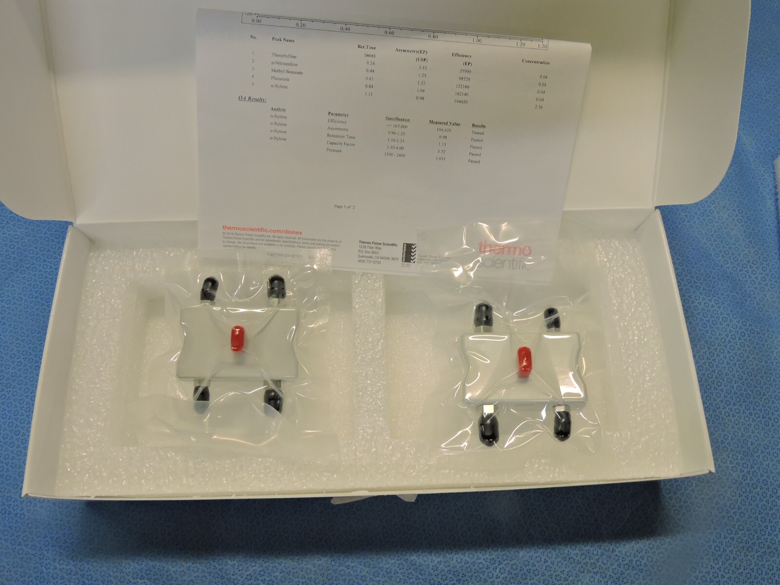 NEW Set 4 Thermo CH-955002 Dionex 3mmX50mm and 0.5X50mm Column SP C18 HTLC HPLC