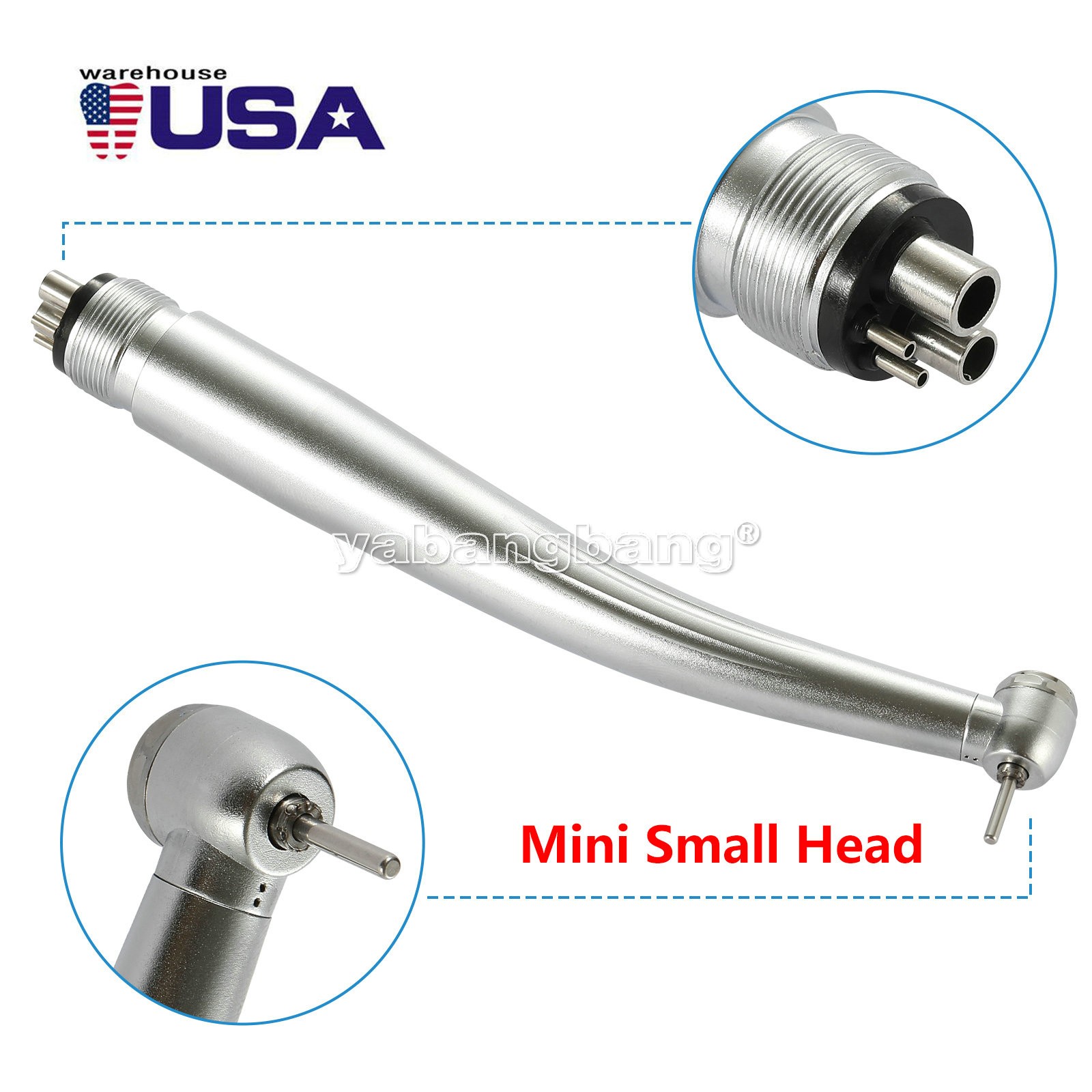 Mini Small Head Dental High Speed Handpiece Push Pediatric Kid NSK STYLE 4HOLE