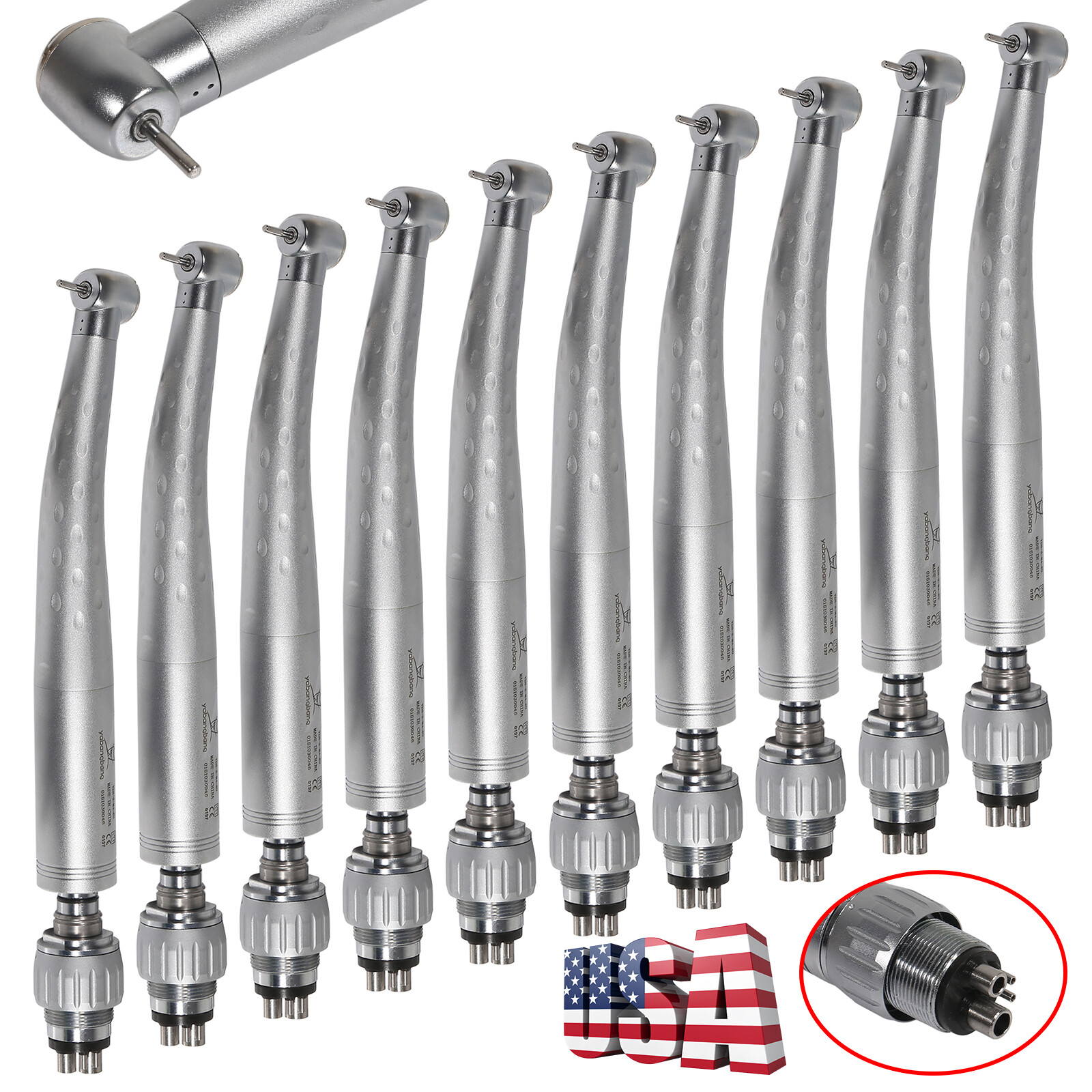 Estilo NSK Dental Contra Angulo Baja Velocidad Pieza de Mano 2Hole Micromotor