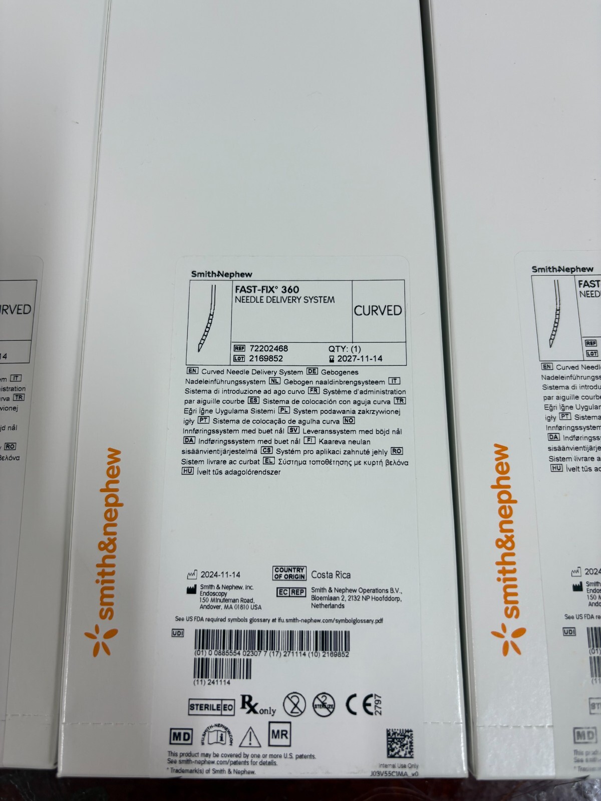 Smith Nephew FAST FIX 360 NEEDLE DELIVERY SYSTEM CURVED Meniscal Repair System