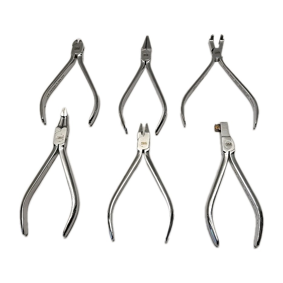 3M Unitek Prestige Orthodontic Pliers Lot (6) Used Dental Wire Cutters Tools