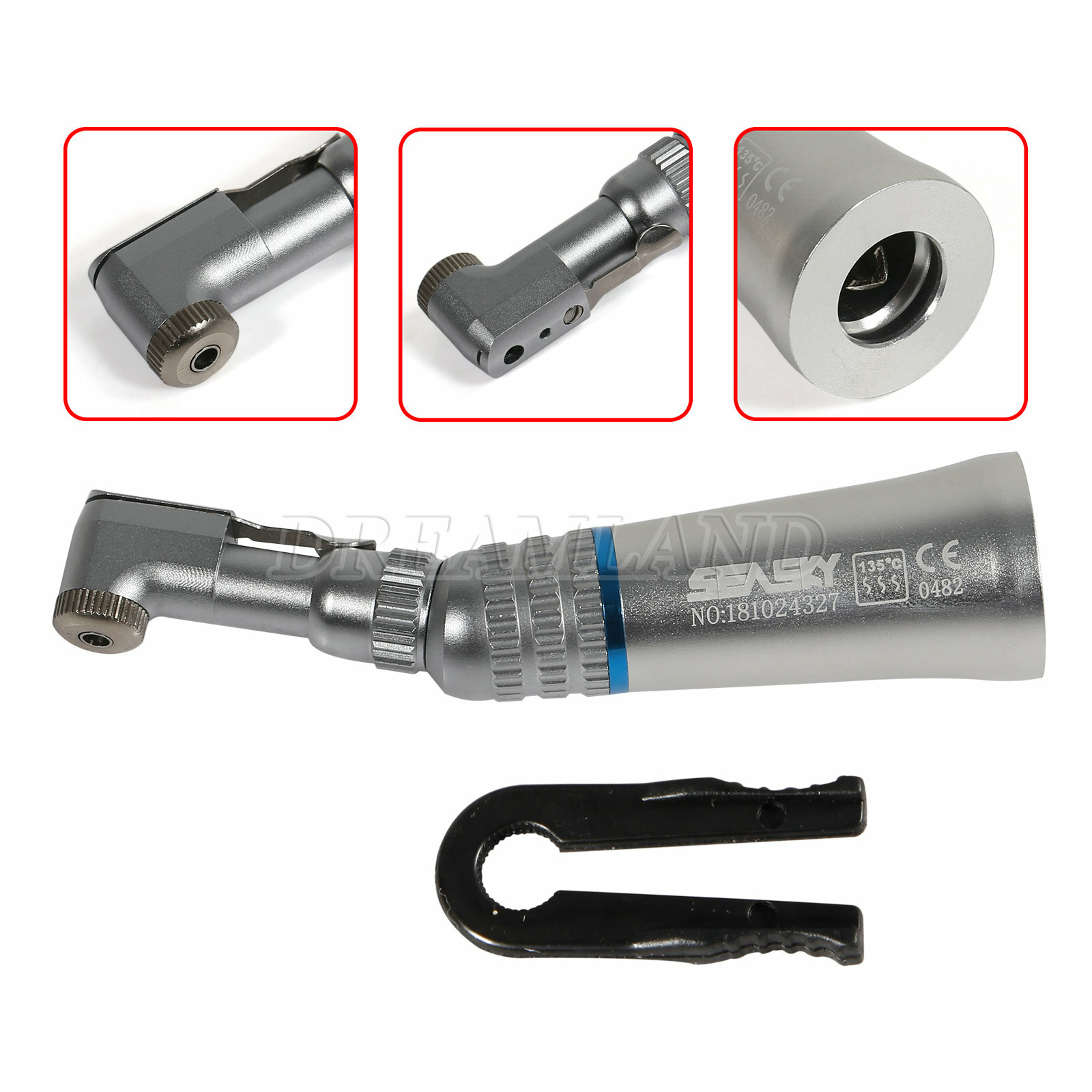 Dental (LED Fiber Optic) contra angle Slow low speed handpiece Fit NSK 1:1 Ratio