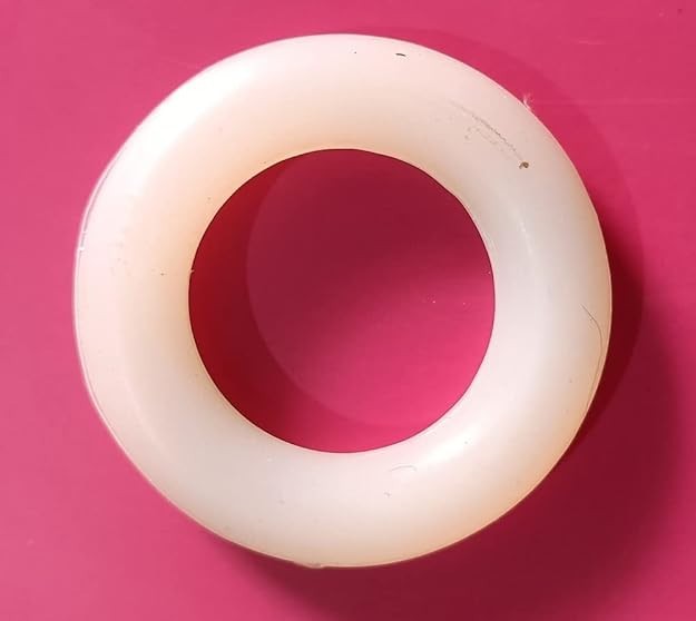 Silicone Ring Pessary Set of 5 White Vaginal Prolapse Support 2″ to 3″ Sizes