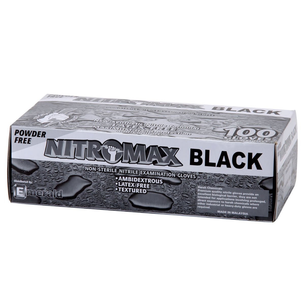 Nitromax Black XLarge Gloves 1085 100 a box