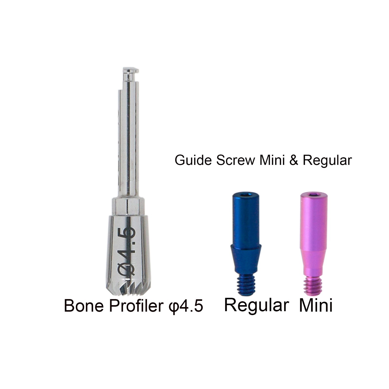 Hiossen Implant Bone-Level Surgical Tool 1.2 Wrench Driver Profiler Guide Screw