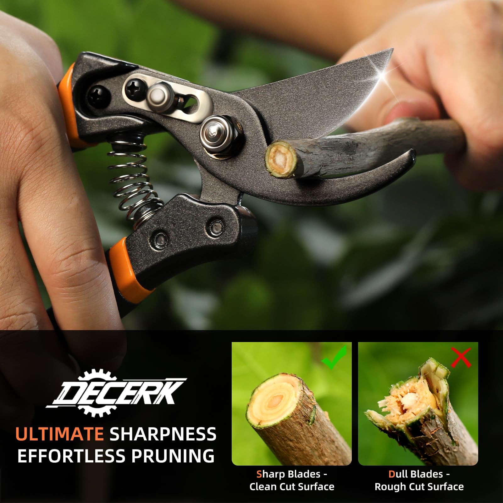 Decerk 8.5 Professional – 4X Easier Ultra Sharp Japanese Steel Titanium