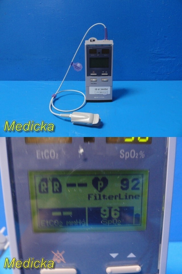 Nellcor Puritan Bennet N-85 Handheld Microcap Capnograph / Pulseoximeter~ 34454