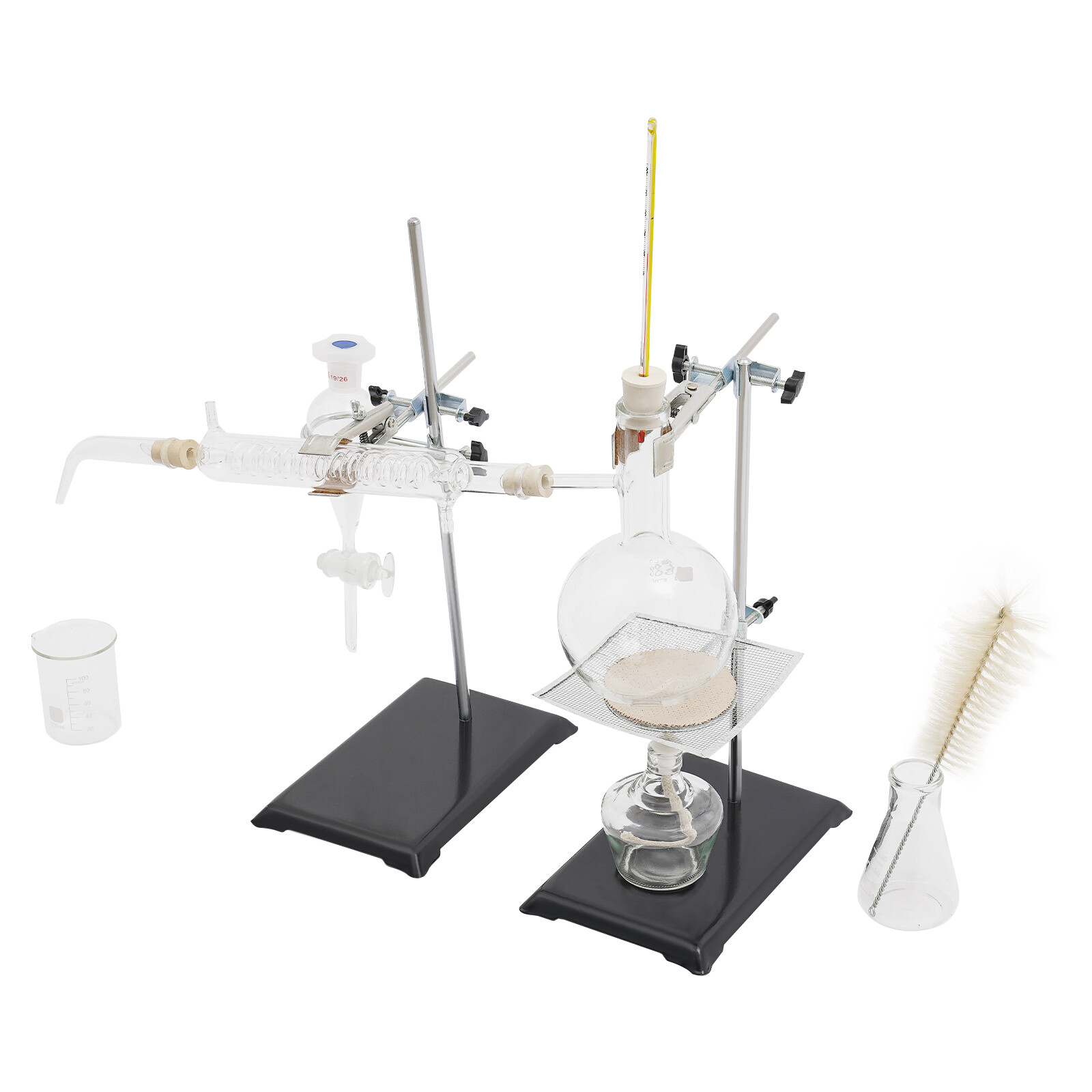 500ml Essential Oil Distillation Kit Lab Apparatus Distillation Glassware Set