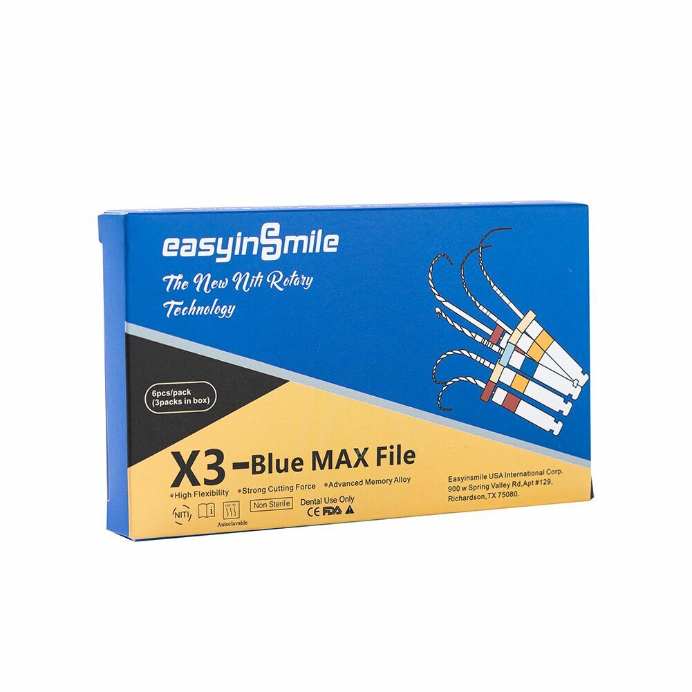 10PK Dental Endodontic Rotary Files X3-Blue Max Files NITI Root canal Files 25MM
