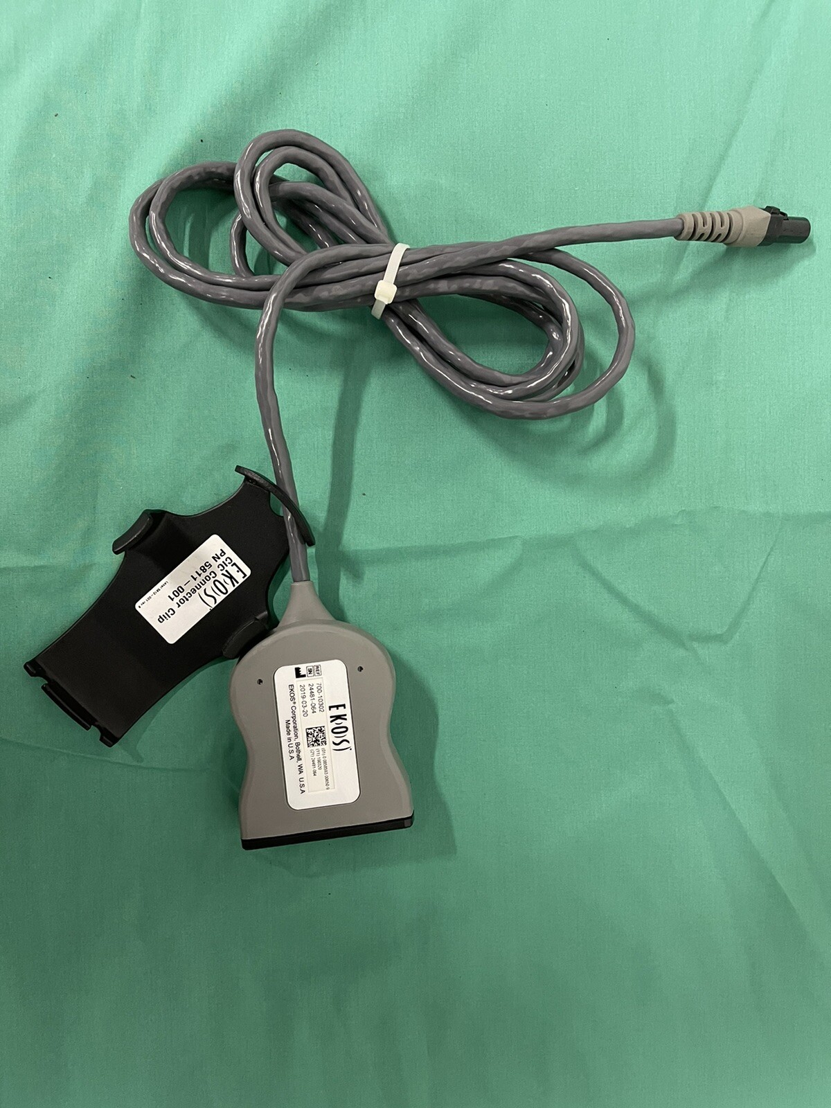 EKOS Connector Interface Cable (CIC) 700-10302 w/ Connector Clip 5811-001