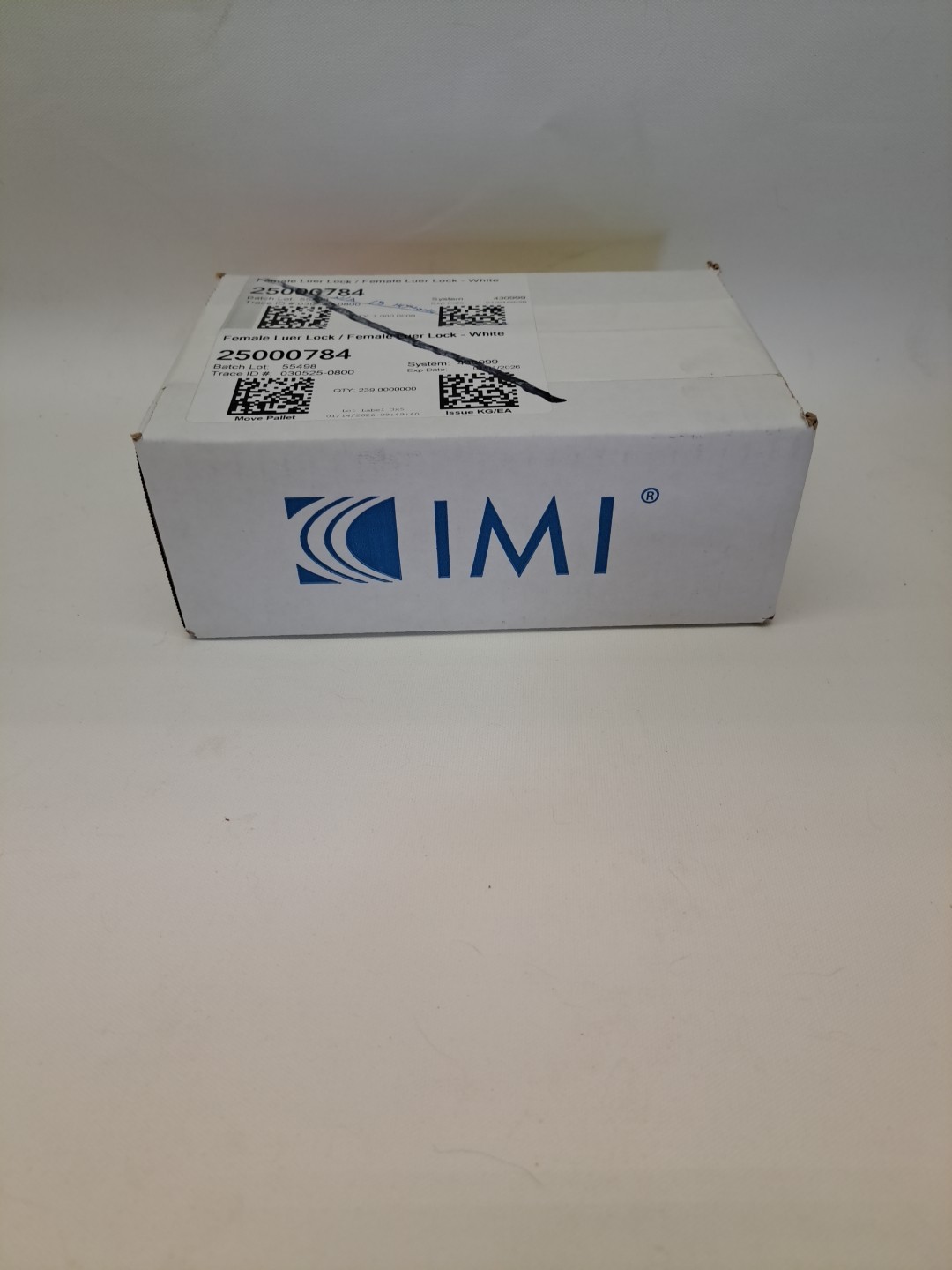 IMI 25000784 Female Luer Lock/Female Luer Lock – White (Qty 50 ) NEW