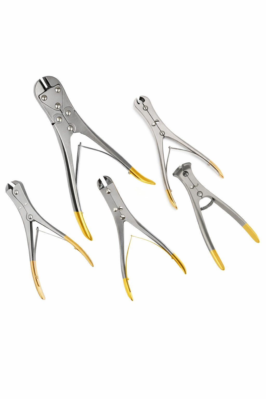 T/C CNS Pin Wire & Kirschner Wire Cutter Mix Set of 5 PCs Orthopedic Instruments
