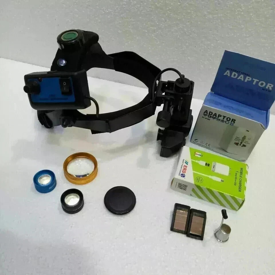 EXTRA 5% OFF binocular Indirect Ophthalmoscope with pack of 20d 90d 78d lens