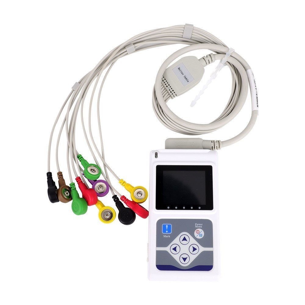 CONTEC TLC5000 12-Lead Holter ECG with PC Analysis Software, 24hr Monitoring