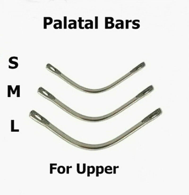 20Pcs/Bag Dental Stainless Steel Removable Palatal/Lingual Bar Positive Retation