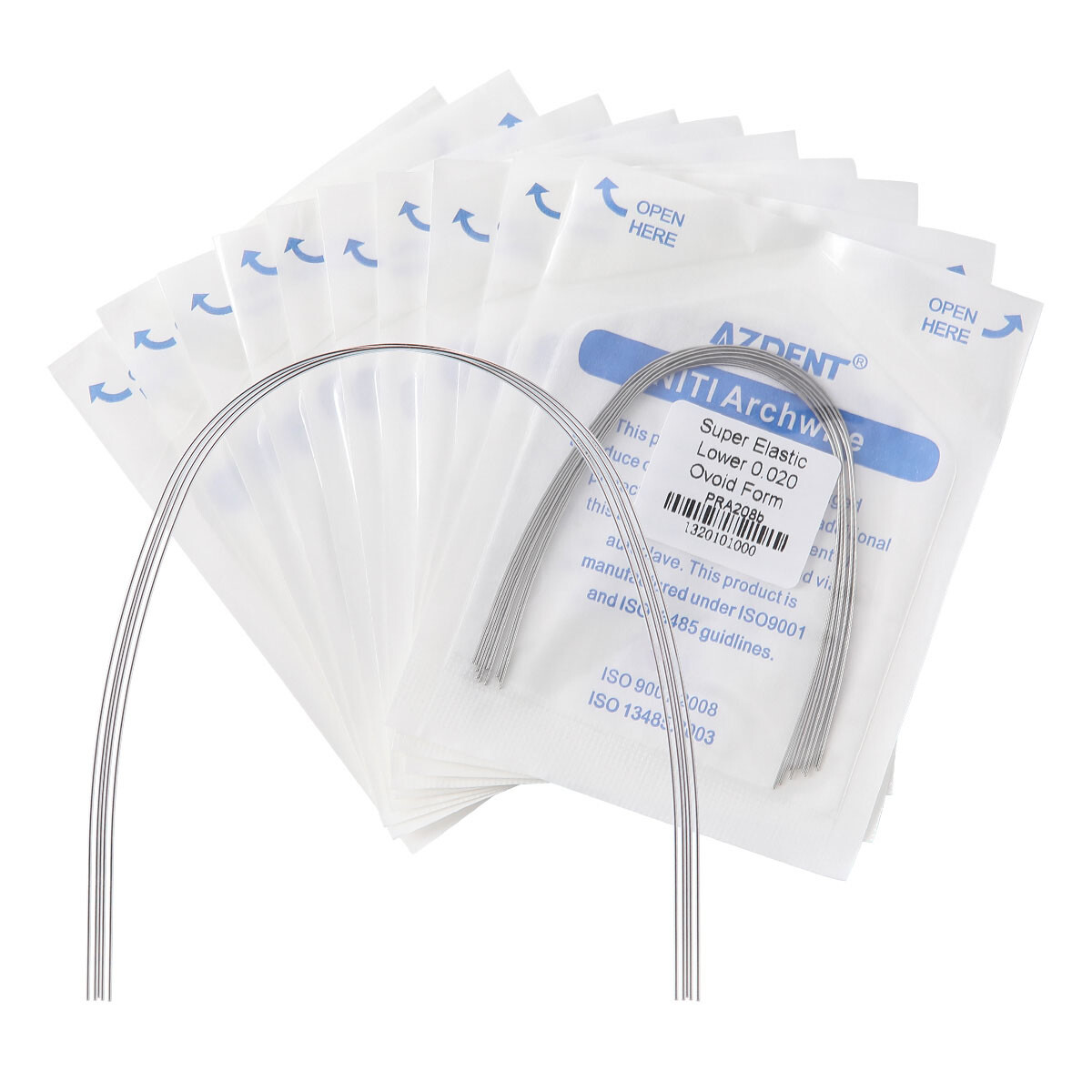 AZDENT Dental Orthodontic Super Elastic Niti Arch Wire Round Ovoid Form