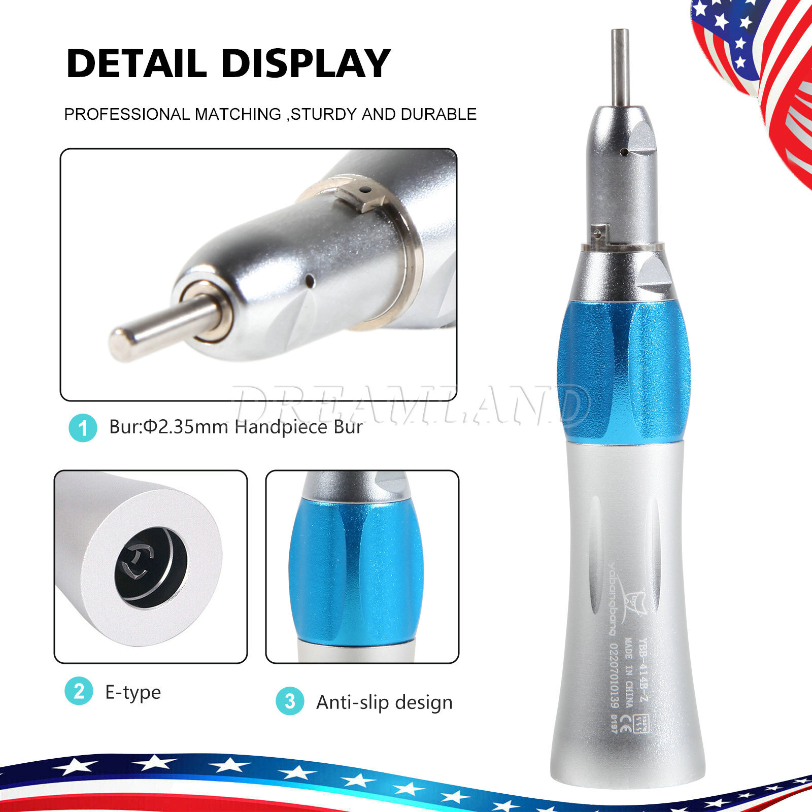 Dental LED high low speed handpiece air scaler handpiece Air motor kit 2/4Hole