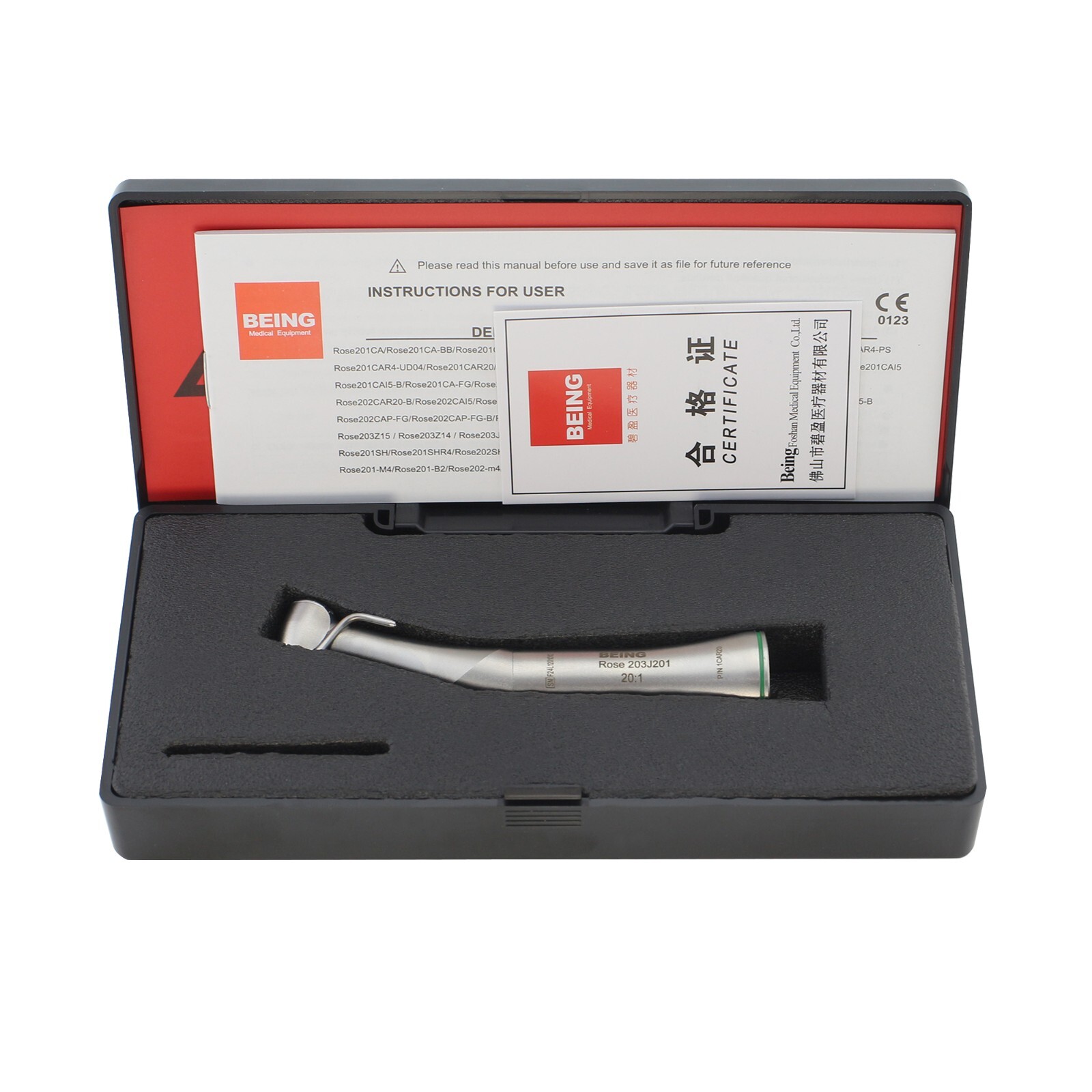 TI-MAX Implant Handpiece 20:1 Reduction Surgical Contra Angle NSK SG20 WH WI-75