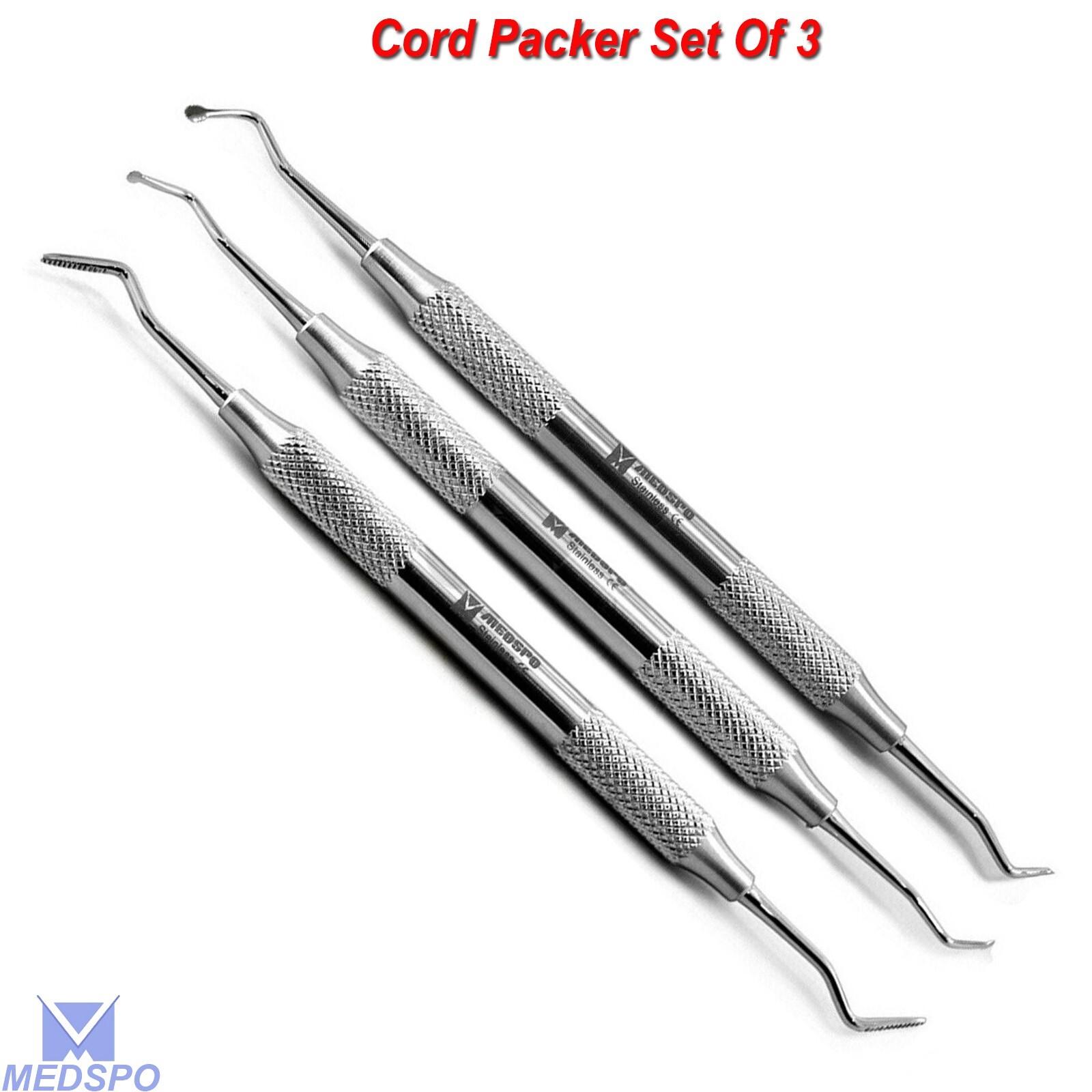 Medspo Gingival Cord Packer Retraction Atraumatic Cord Placements Instruments