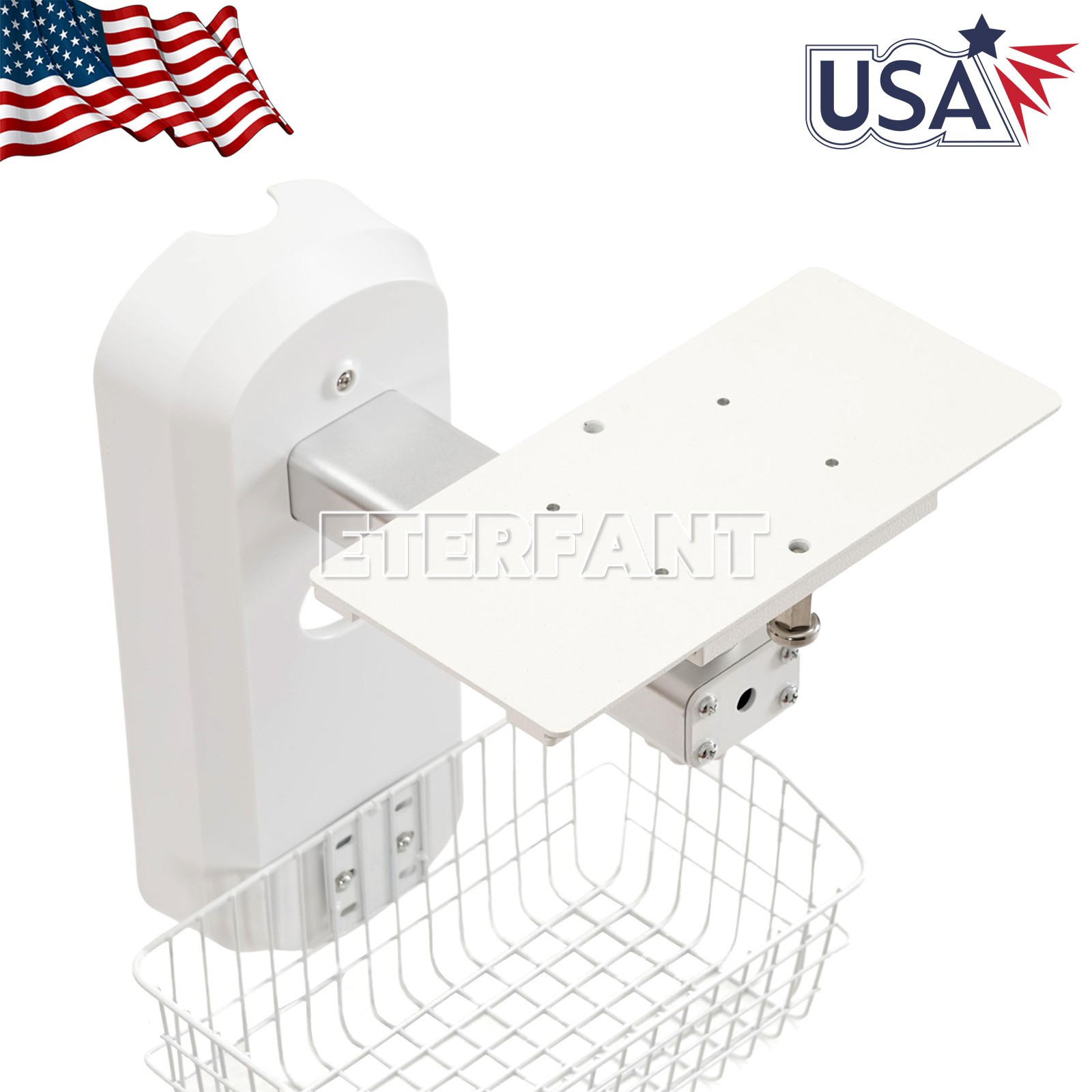 Wall Mount Bracket with Screw Holes/Medical Trolley Cart for Patient Monitor